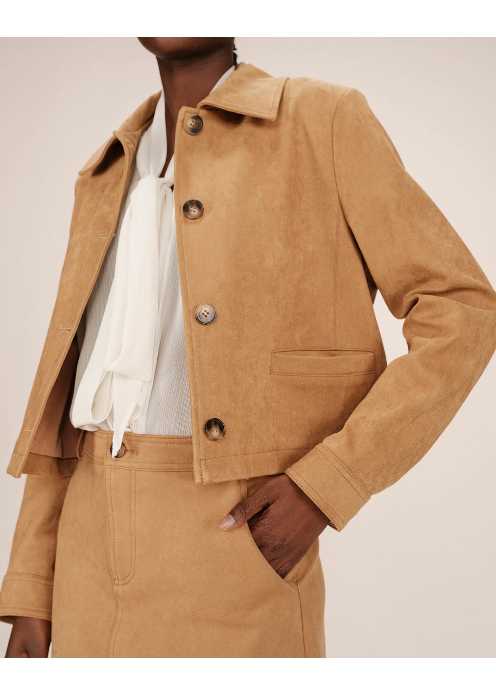 Grace and Mila Grace & Mila Sullivan Jacket - Ochre