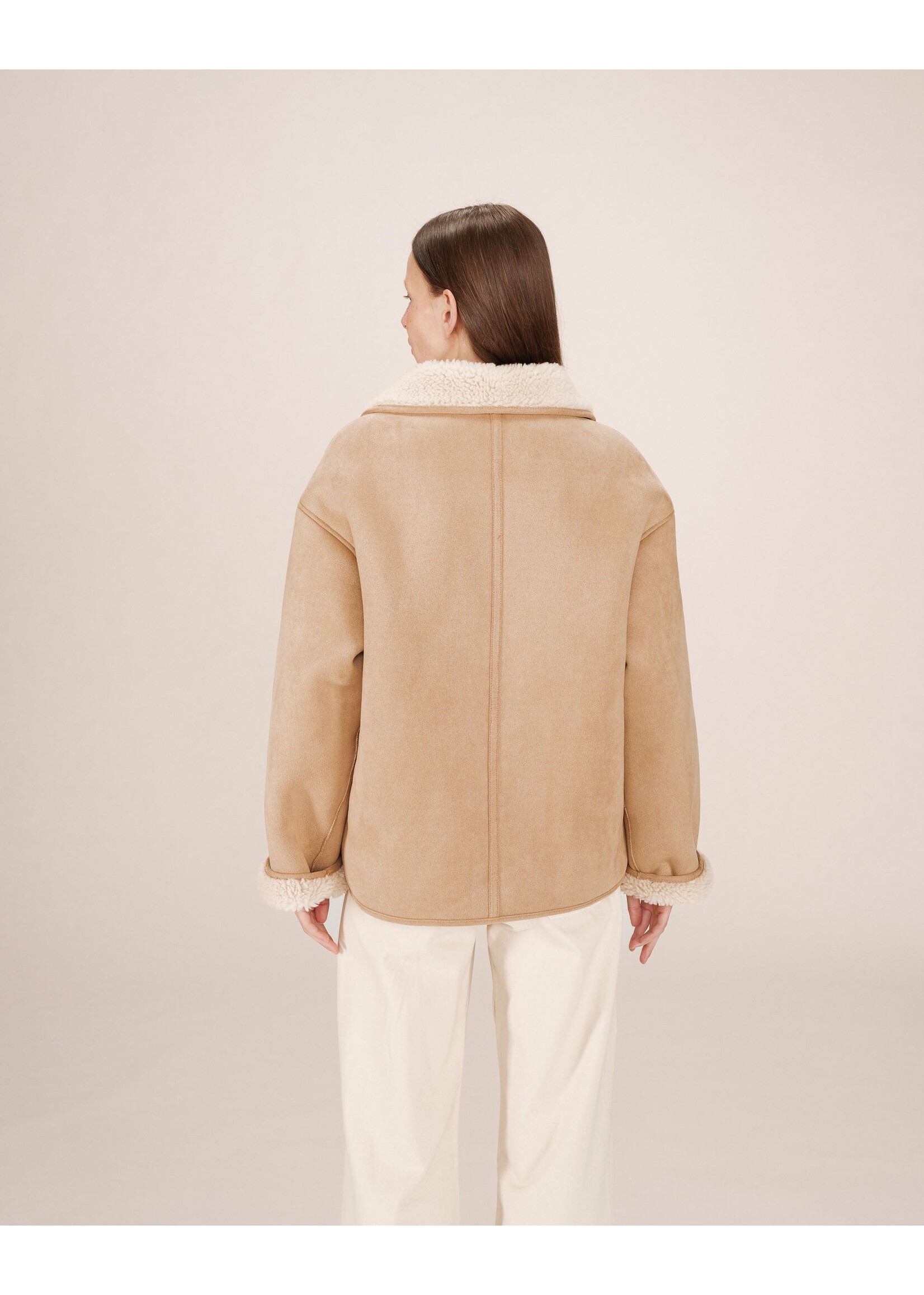 Grace and Mila Grace & Mila Manteau Swan - Beige Rosé