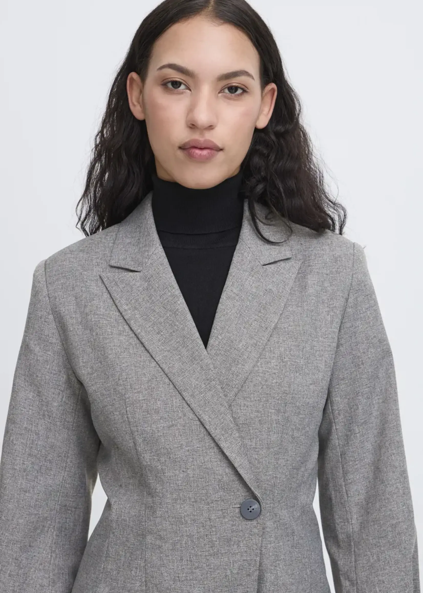 ICHI ICHI IHUnola Blazer - Salt & Peber