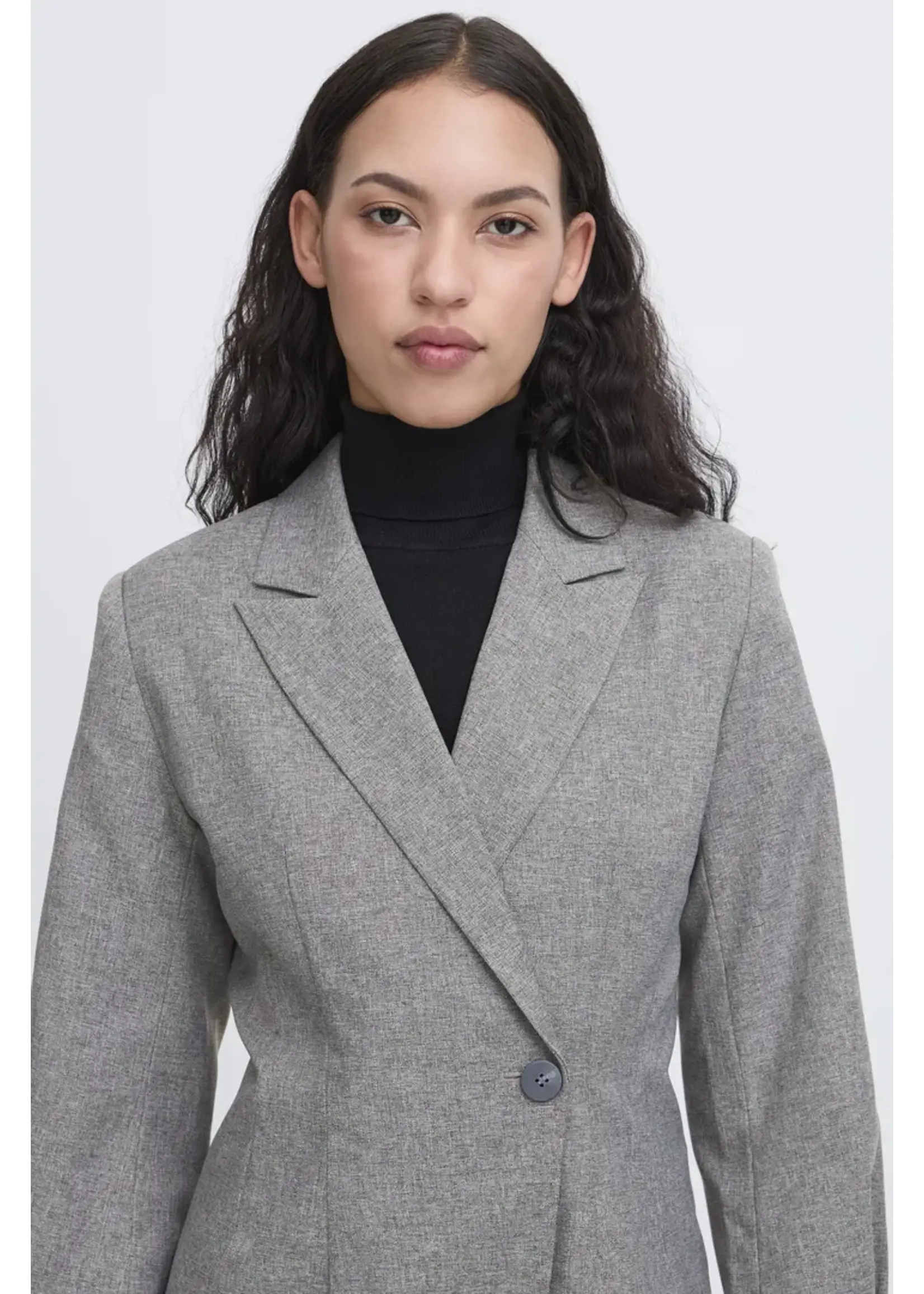ICHI ICHI IHUnola Blazer - Salt & Peber