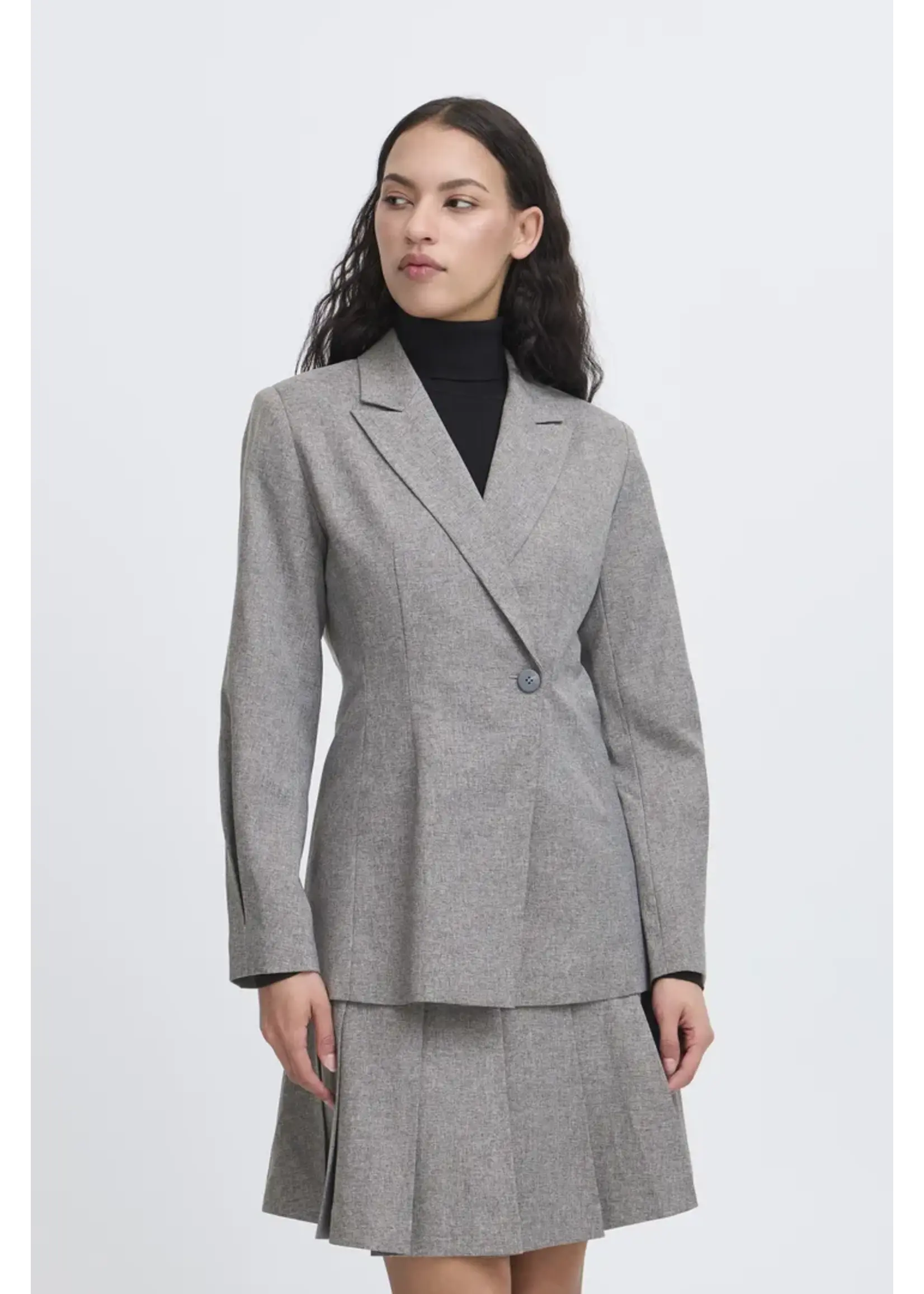 ICHI ICHI IHUnola Blazer - Salt & Peber