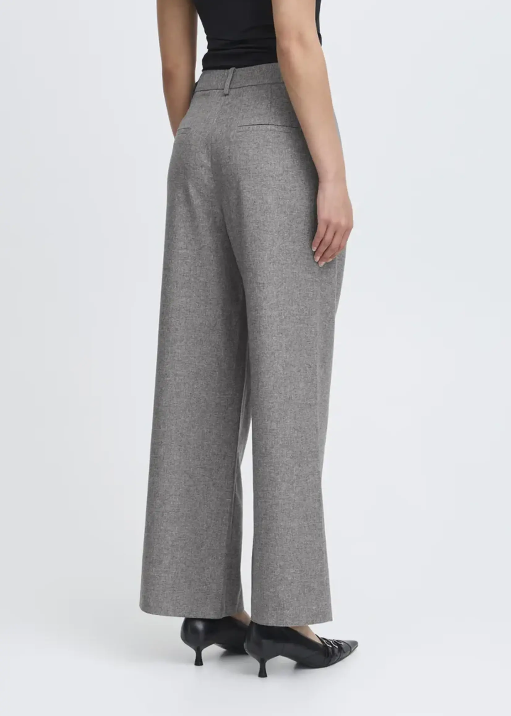 ICHI ICHI Pantalon IHNola - Salt & Peber