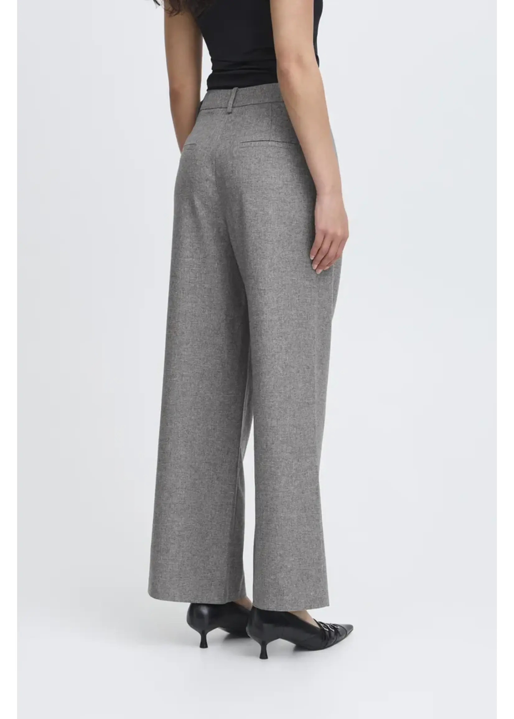 ICHI ICHI Pantalon IHNola - Salt & Peber