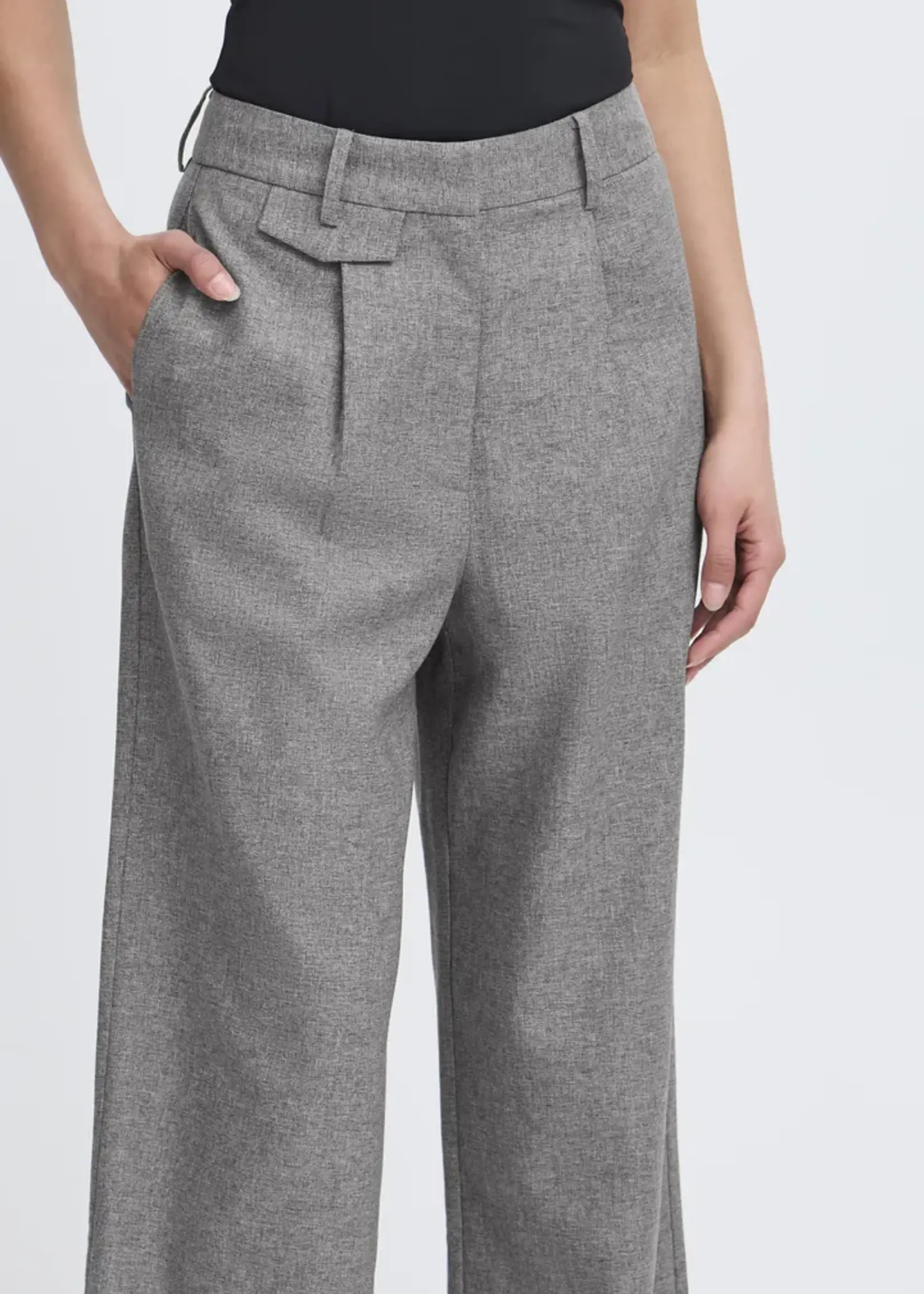 ICHI ICHI IHNola Trousers - Salt & Peber