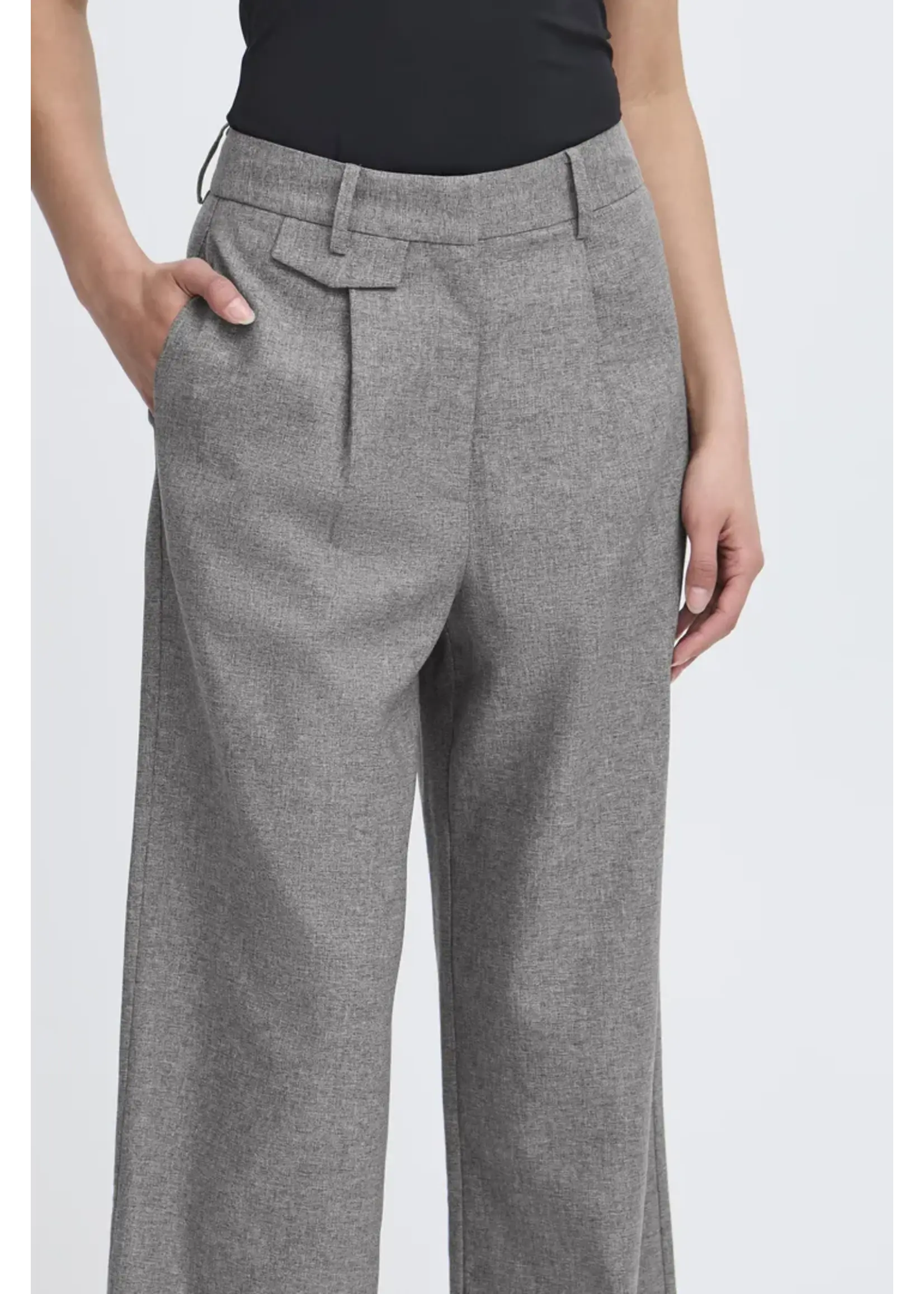ICHI ICHI IHNola Trousers - Salt & Peber