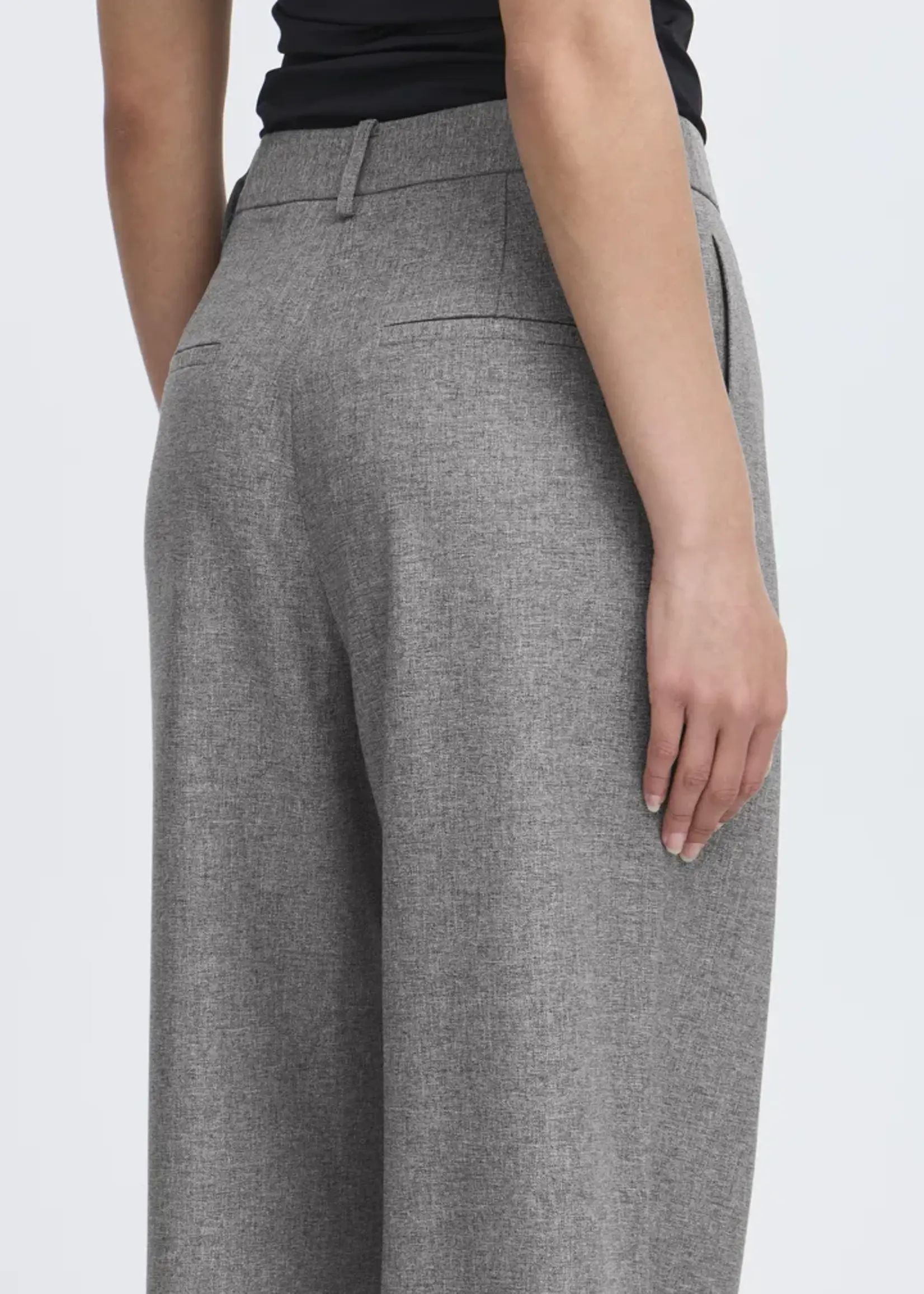 ICHI ICHI Pantalon IHNola - Salt & Peber