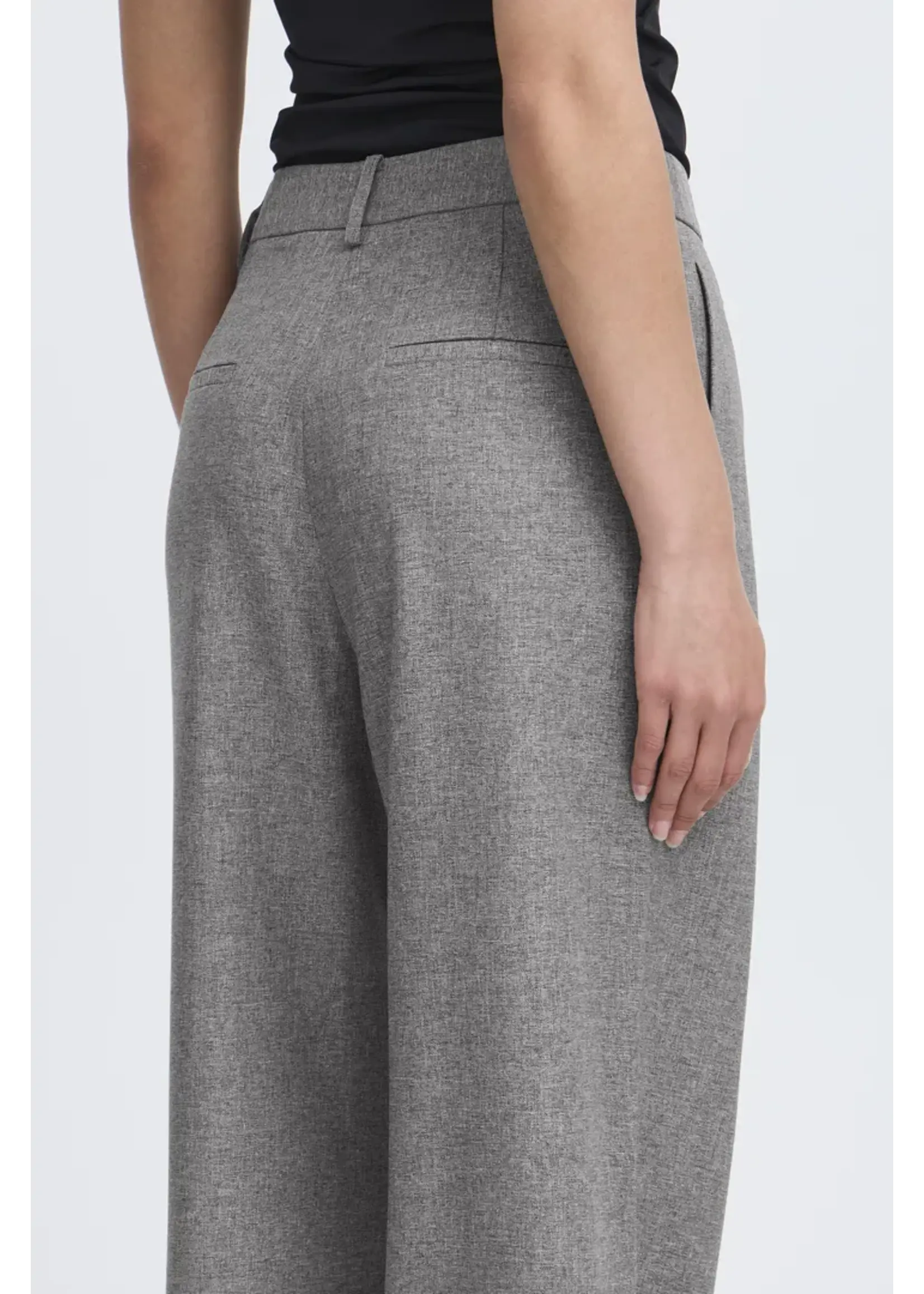 ICHI ICHI Pantalon IHNola - Salt & Peber