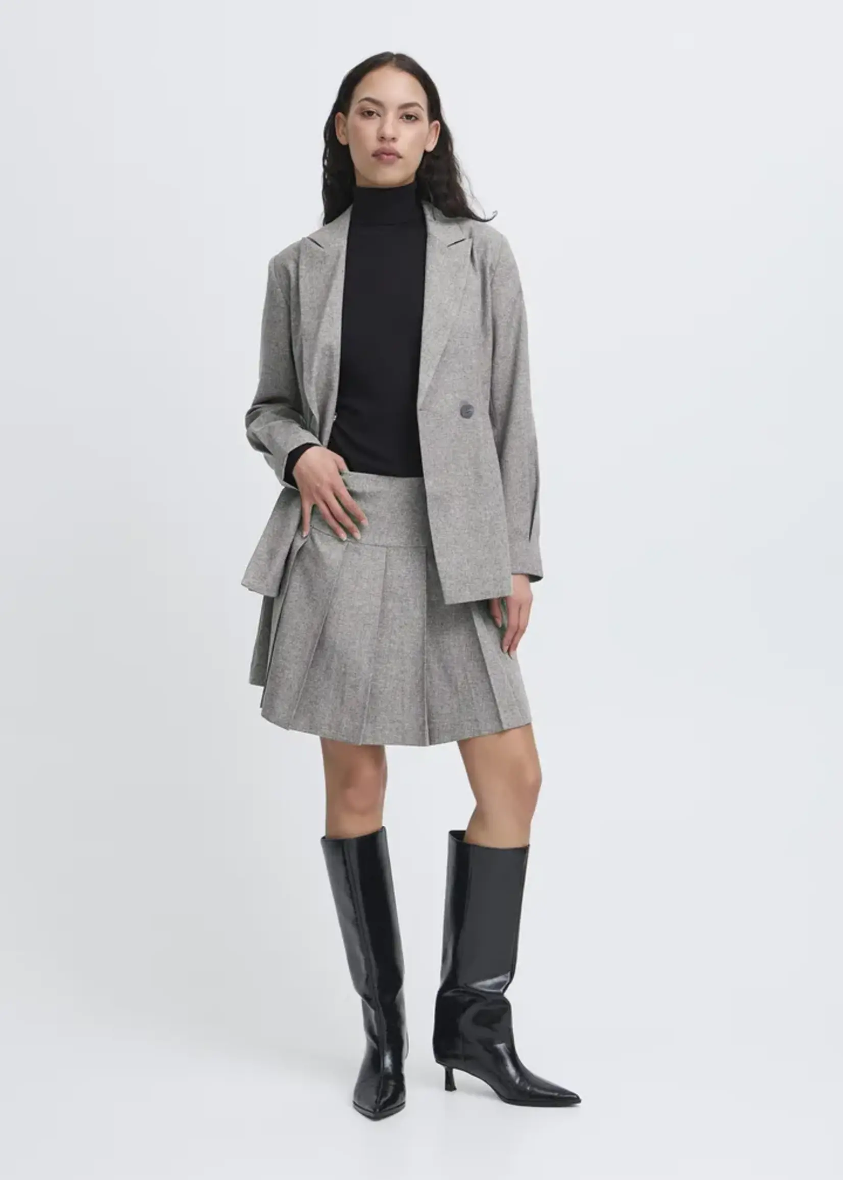 ICHI ICHI IHunola Skirt - Salt & Peber