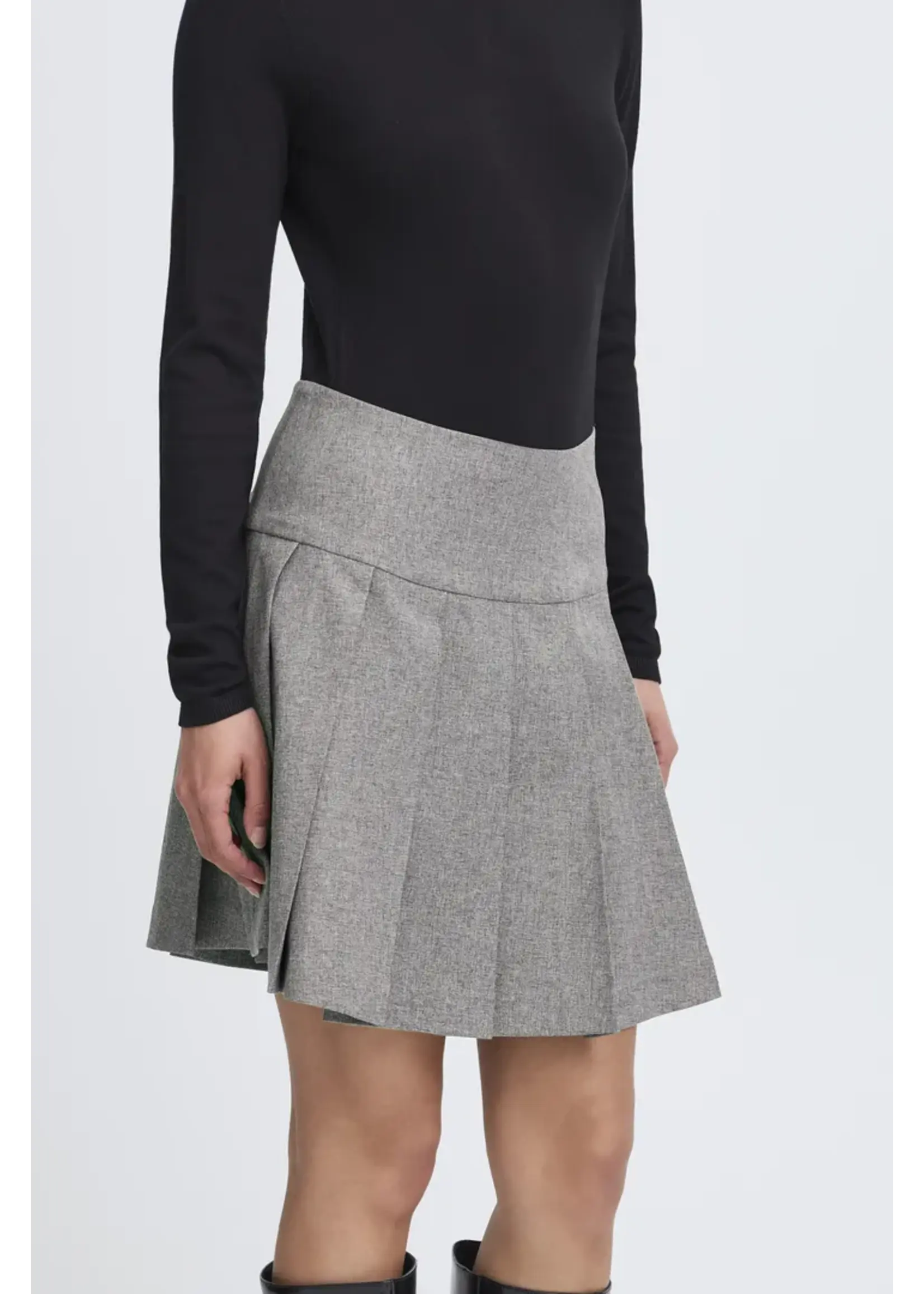 ICHI ICHI IHunola Skirt - Salt & Peber