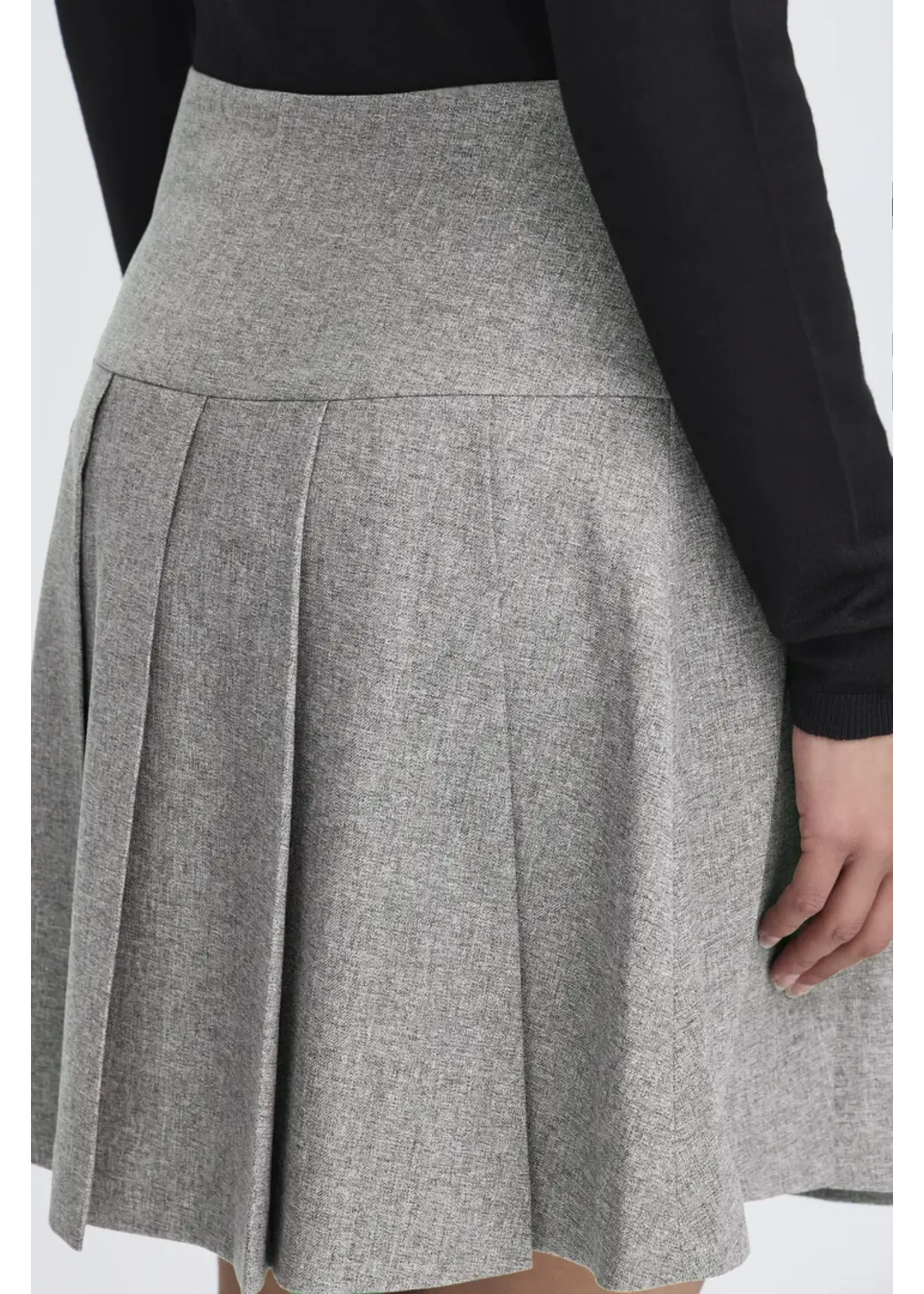 ICHI ICHI IHunola Skirt - Salt & Peber