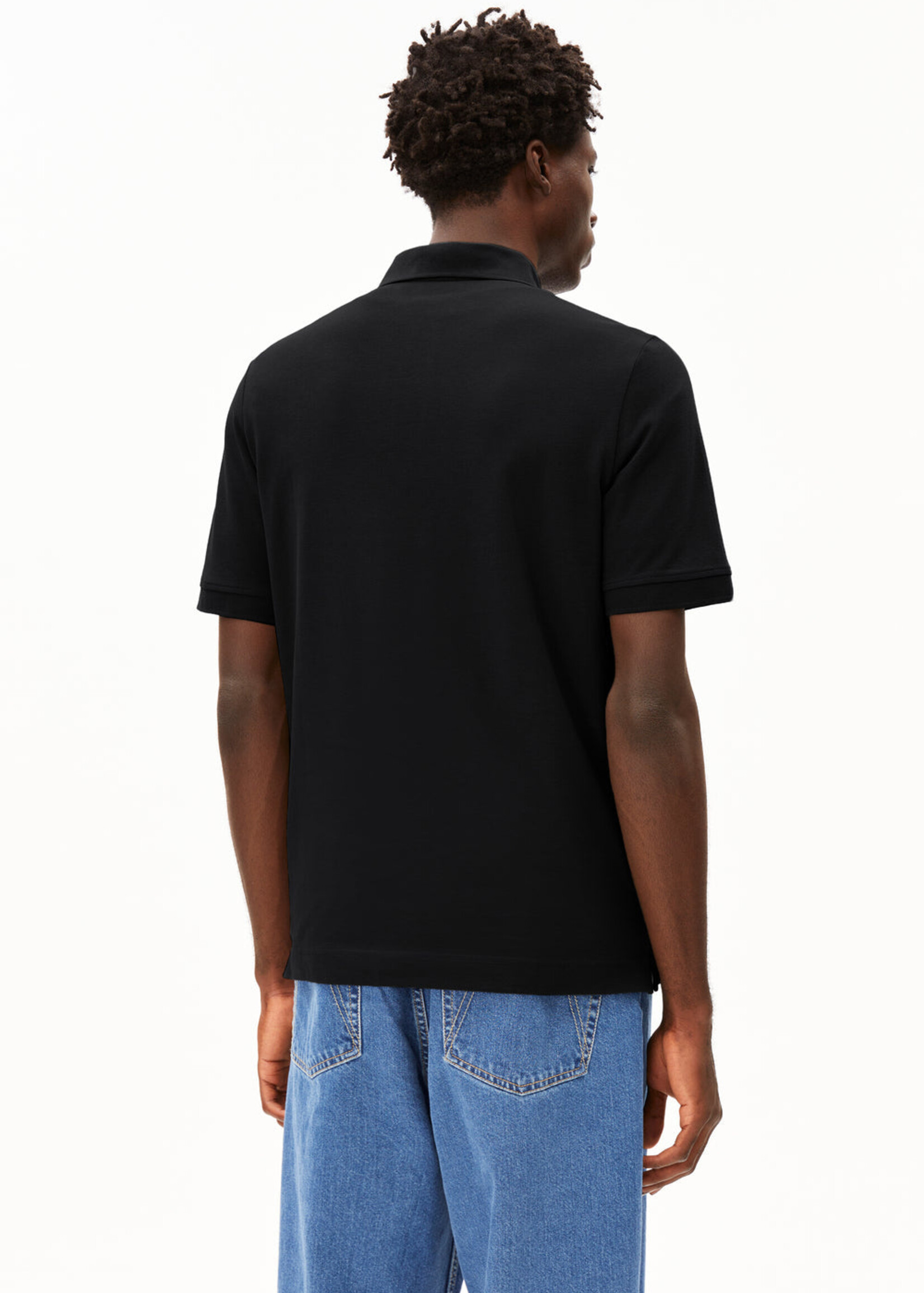 Armedangels Armedangels Polo T-Shirt Maario - Noir