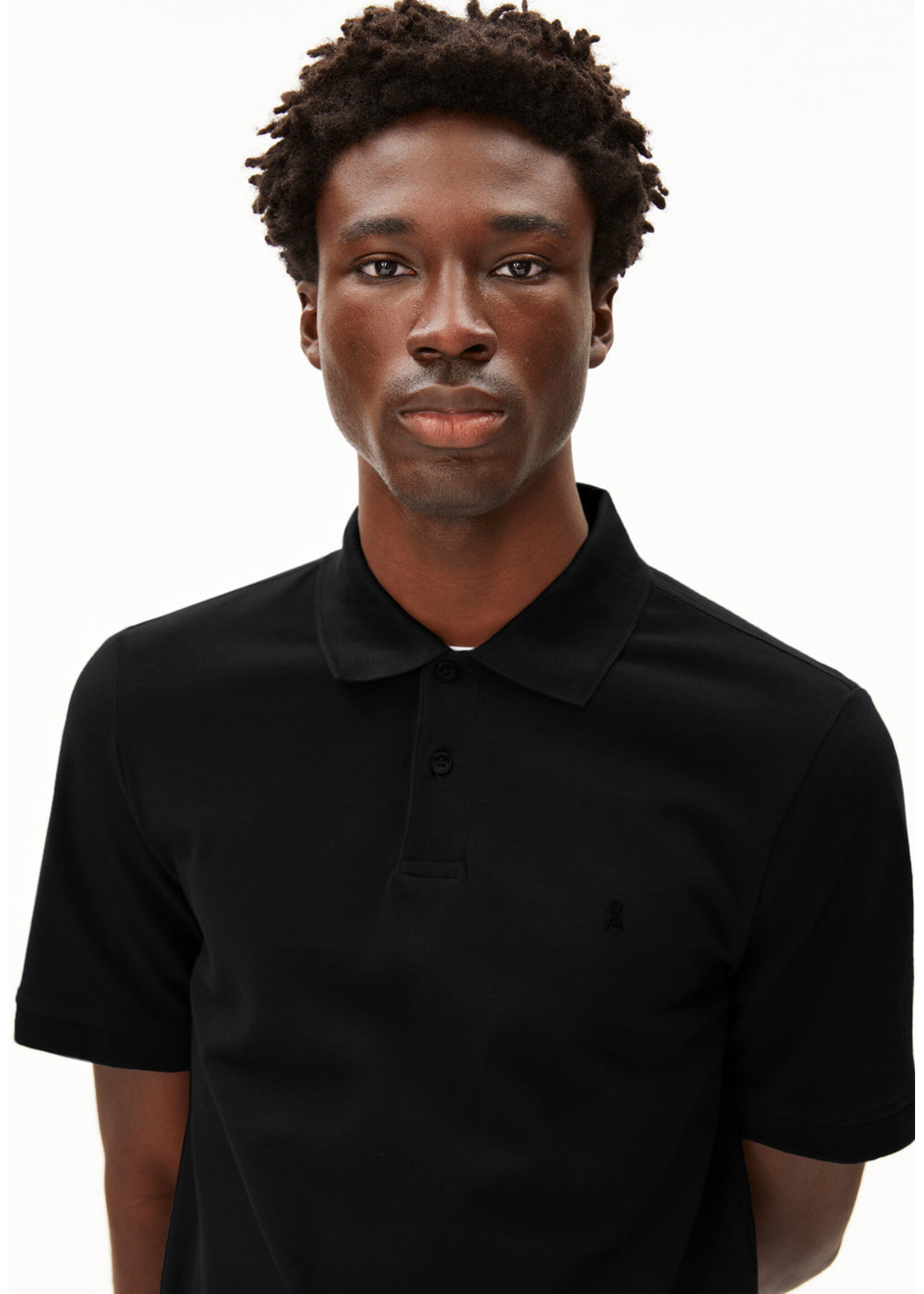 Armedangels Armedangels Maario Polo T-Shirt - Black