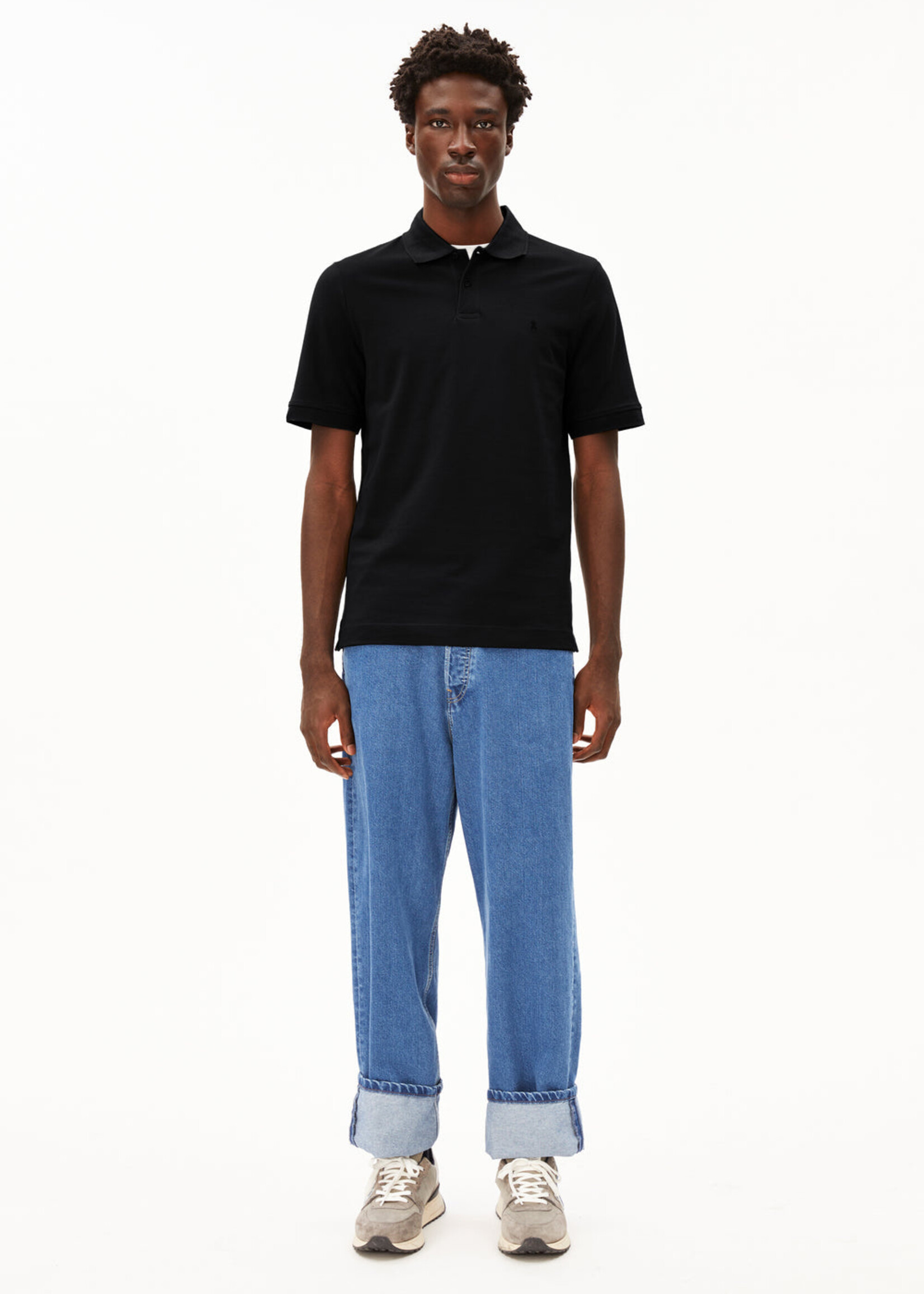 Armedangels Armedangels Maario Polo T-Shirt - Black