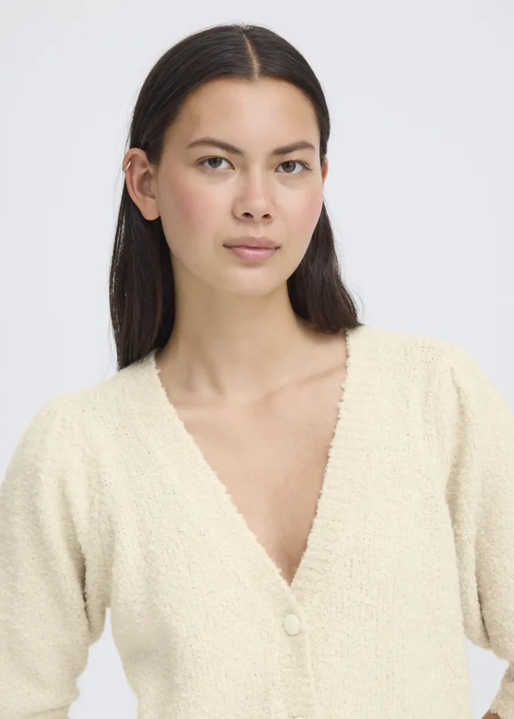 ICHI ICHI IHLoucle Cardigan - Birch
