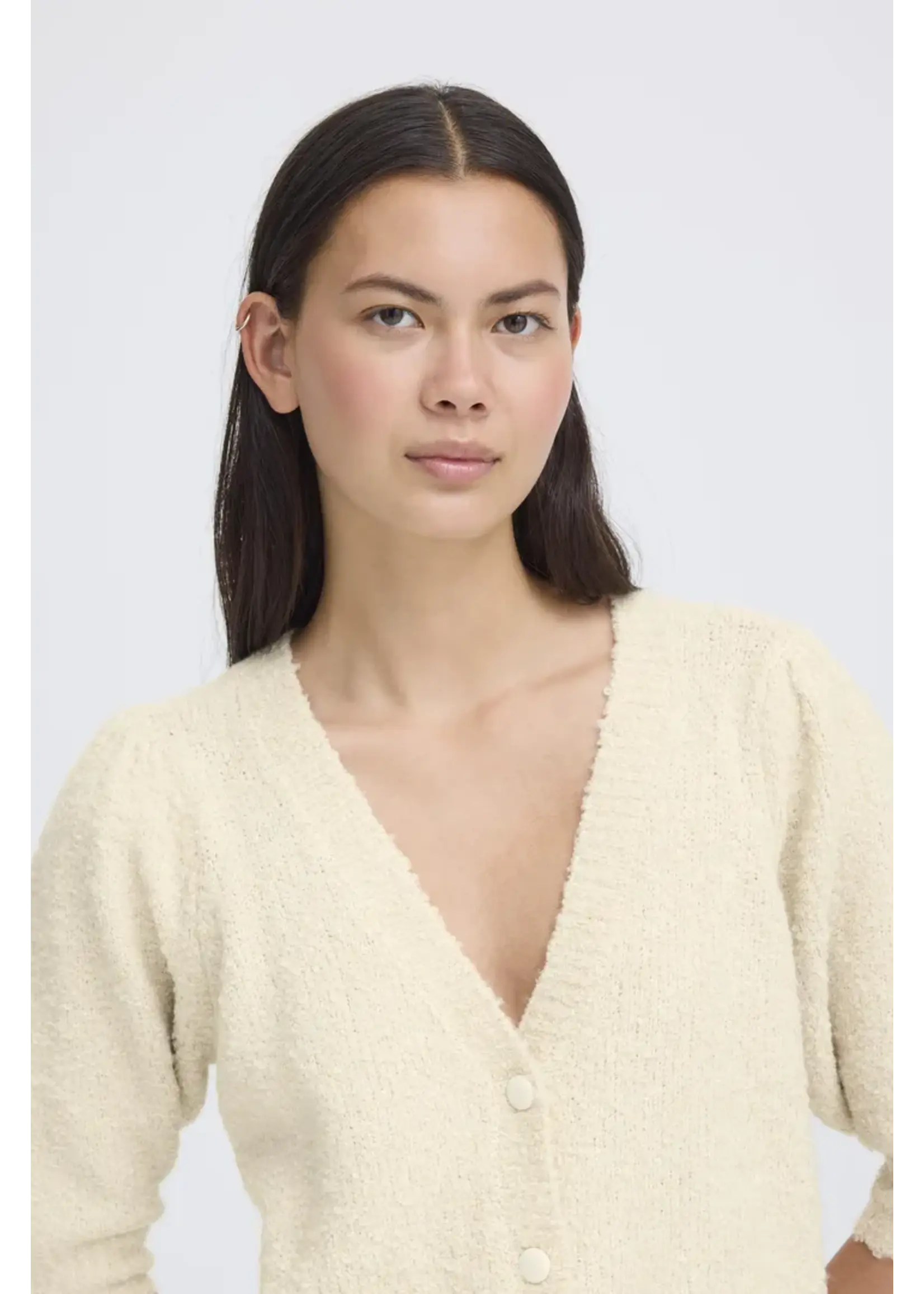 ICHI ICHI IHLoucle Cardigan - Birch