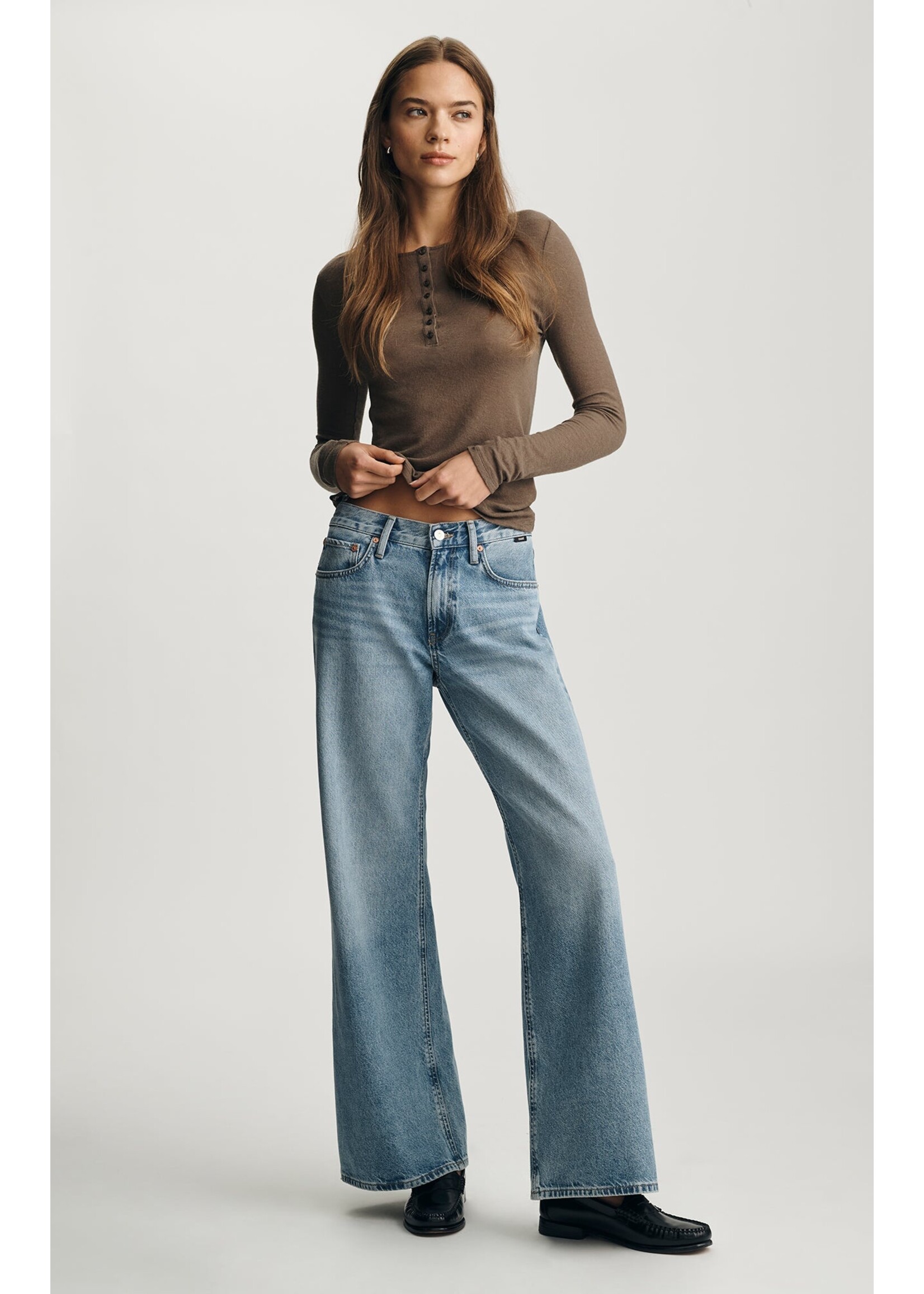 Mavi Mavi Sandy Extra Wide - Mid Used Classic Denim