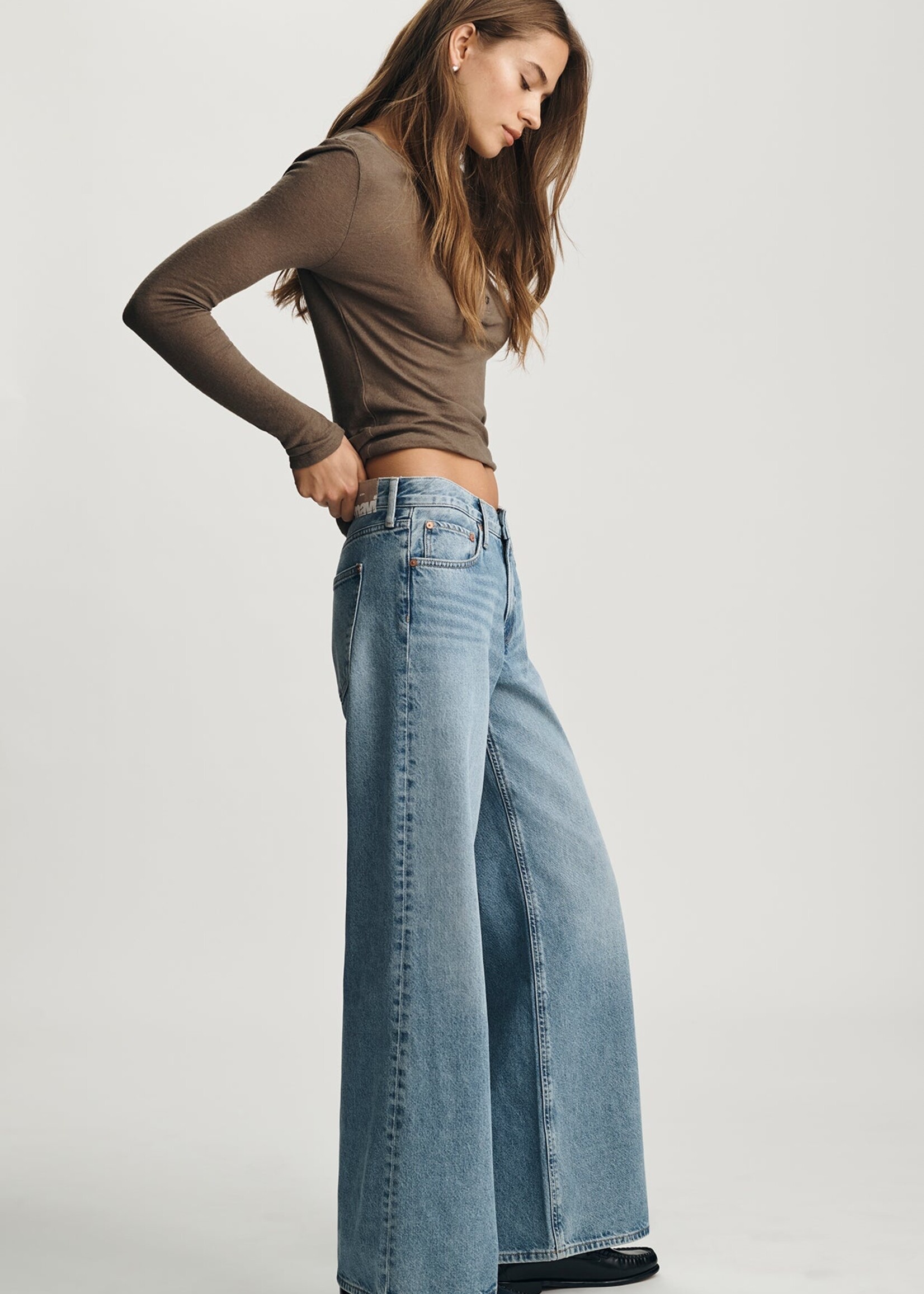 Mavi Mavi Sandy Extra Wide - Mid Used Classic Denim