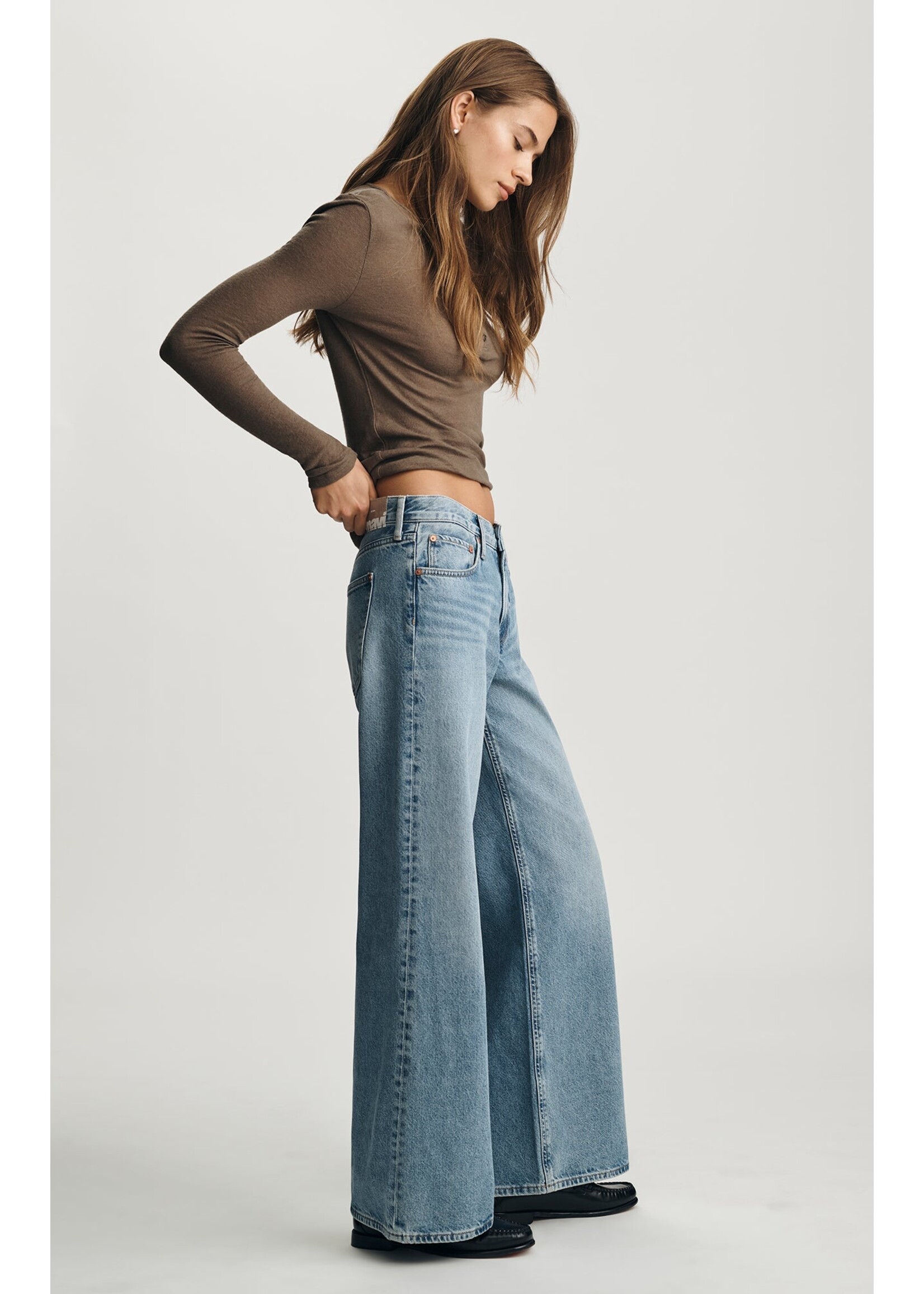 Mavi Mavi Sandy Extra Wide - Mid Used Classic Denim