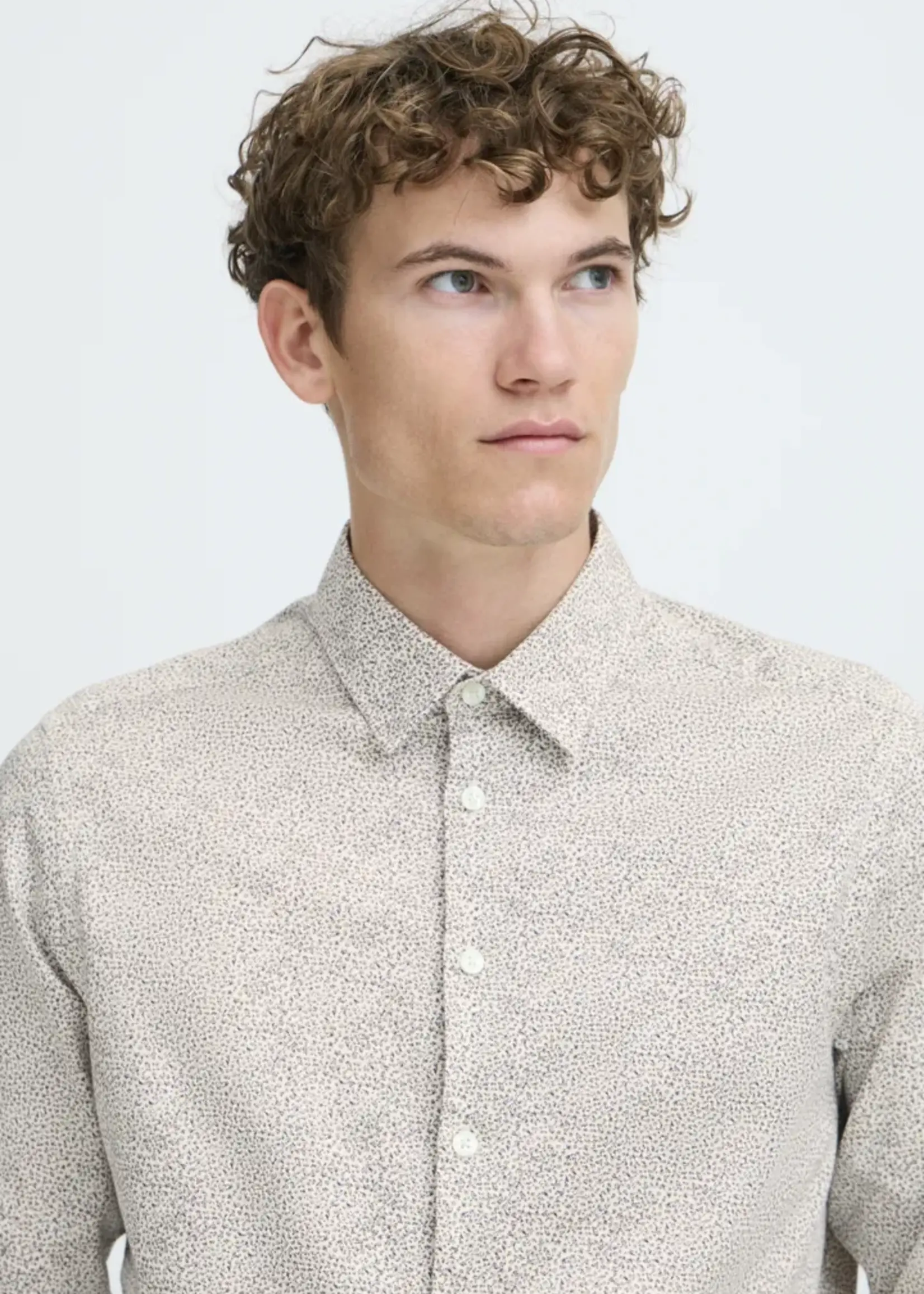 Casual Friday Casual Friday Nilo LS Shirt - Roasted Cashew