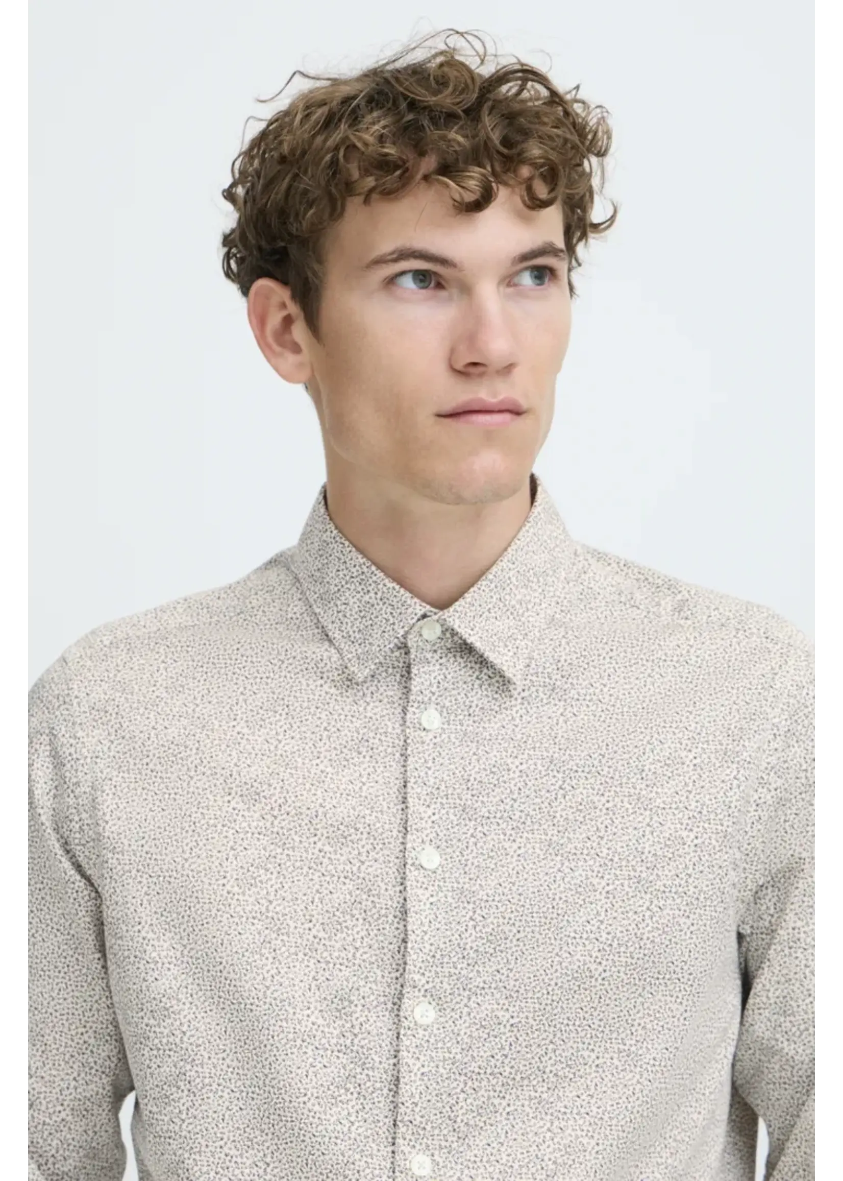 Casual Friday Casual Friday Chemise Nilo LS - Roasted Cashew