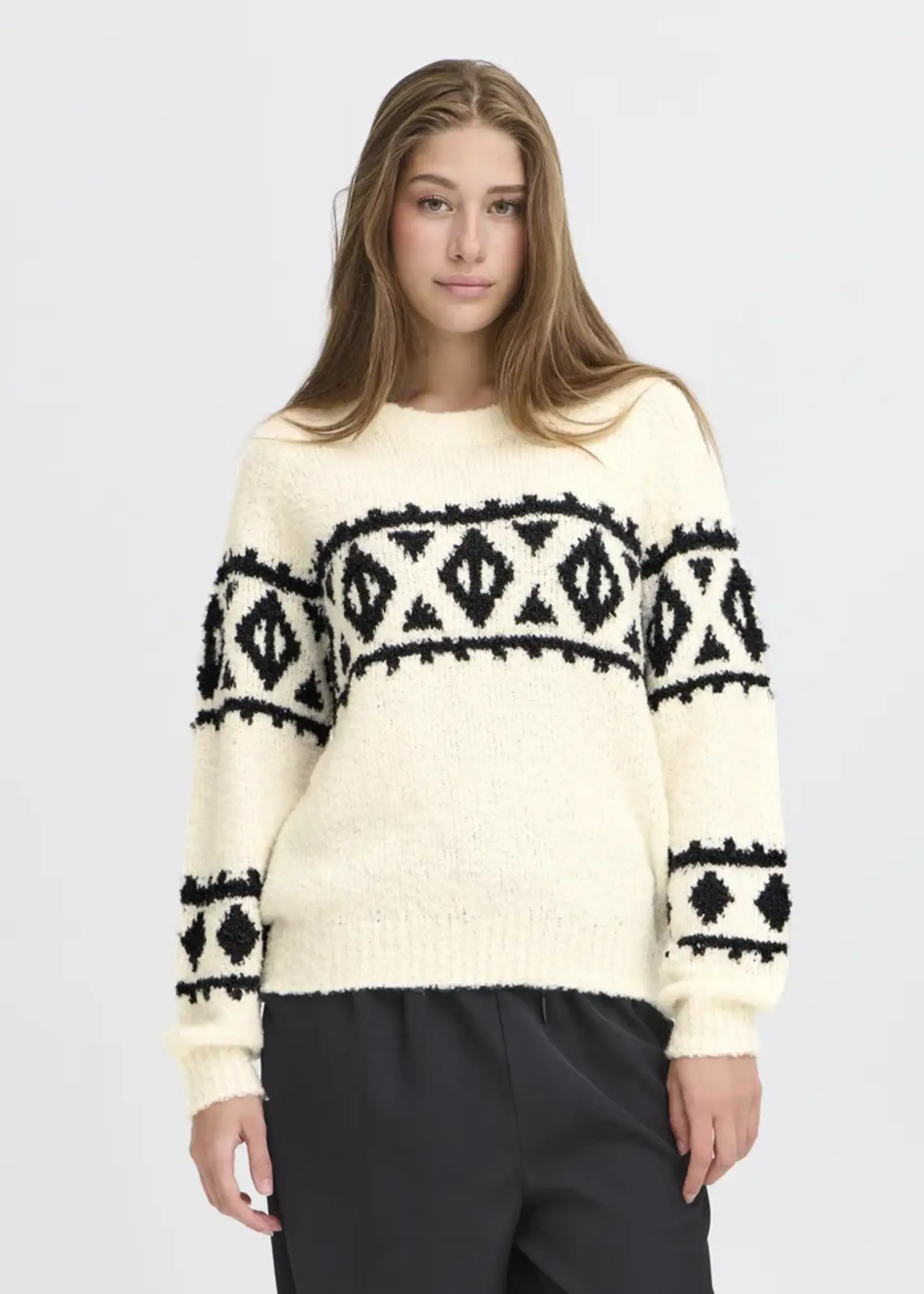 ICHI ICHI IHCarani LS Pullover - Birch