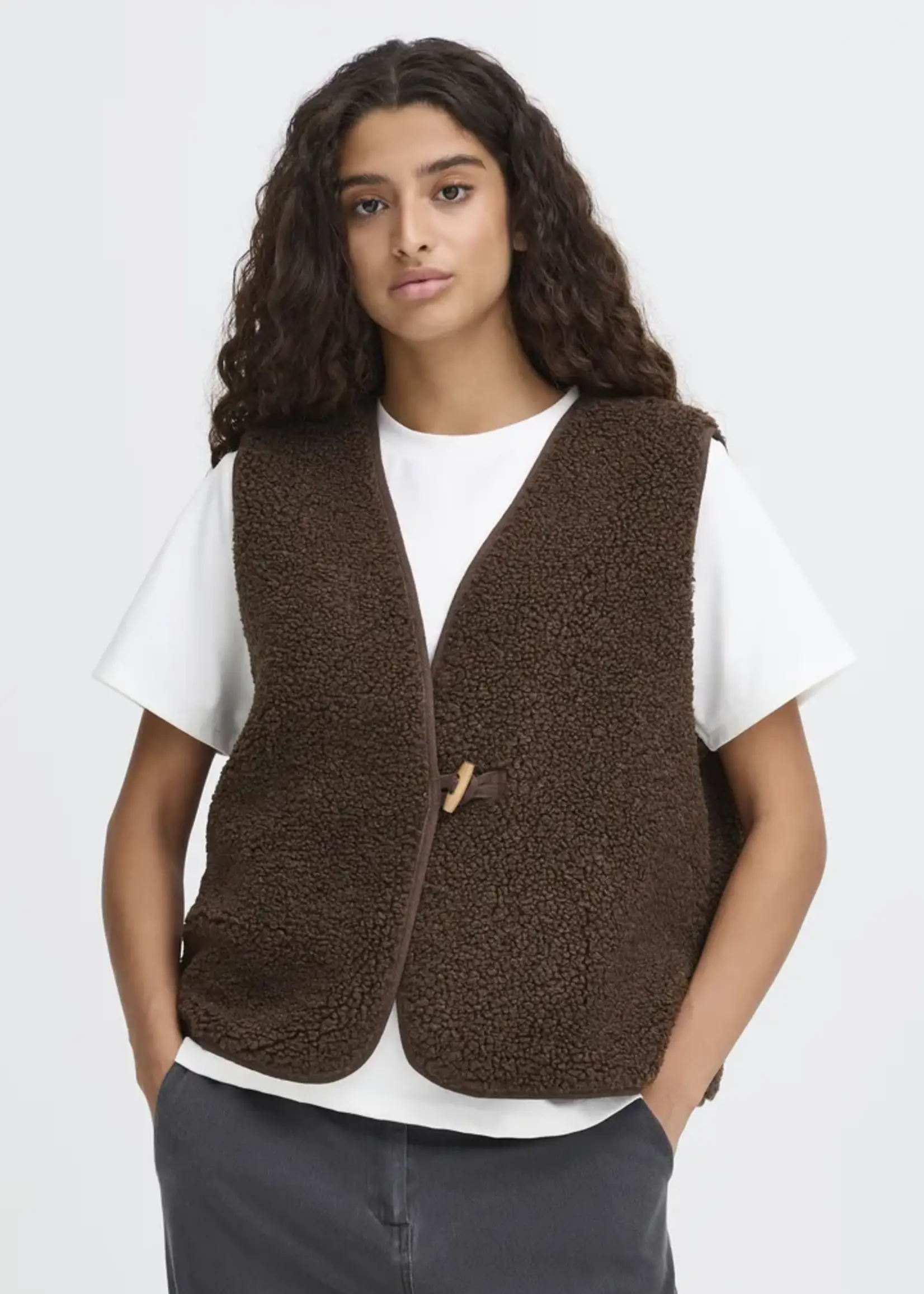 ICHI ICHI Gilet IHGozima - Coffee Bean