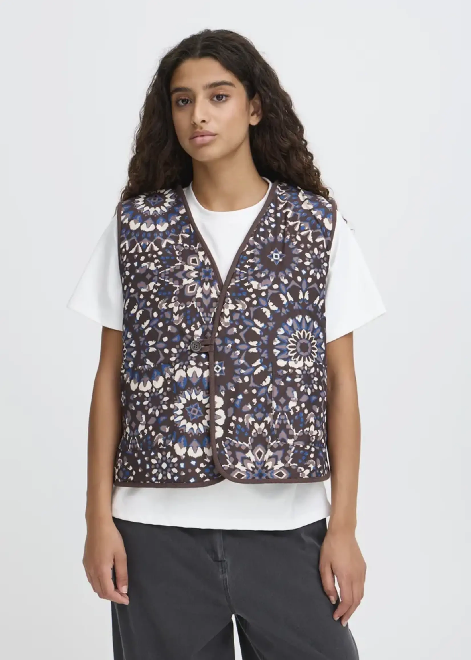 ICHI ICHI Gilet IHGozima - Coffee Bean