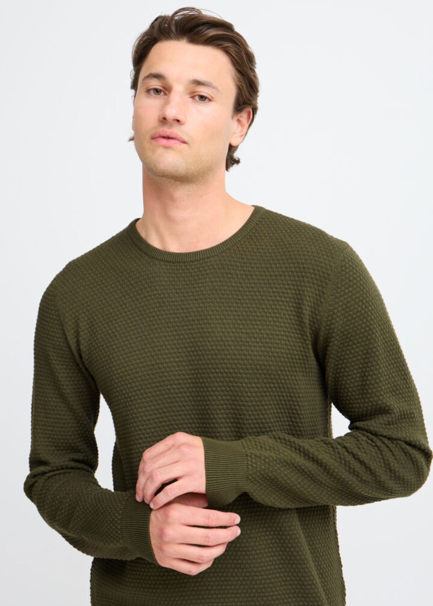 Blend Blend BHRedhill Knitted Pullover - Forest Night
