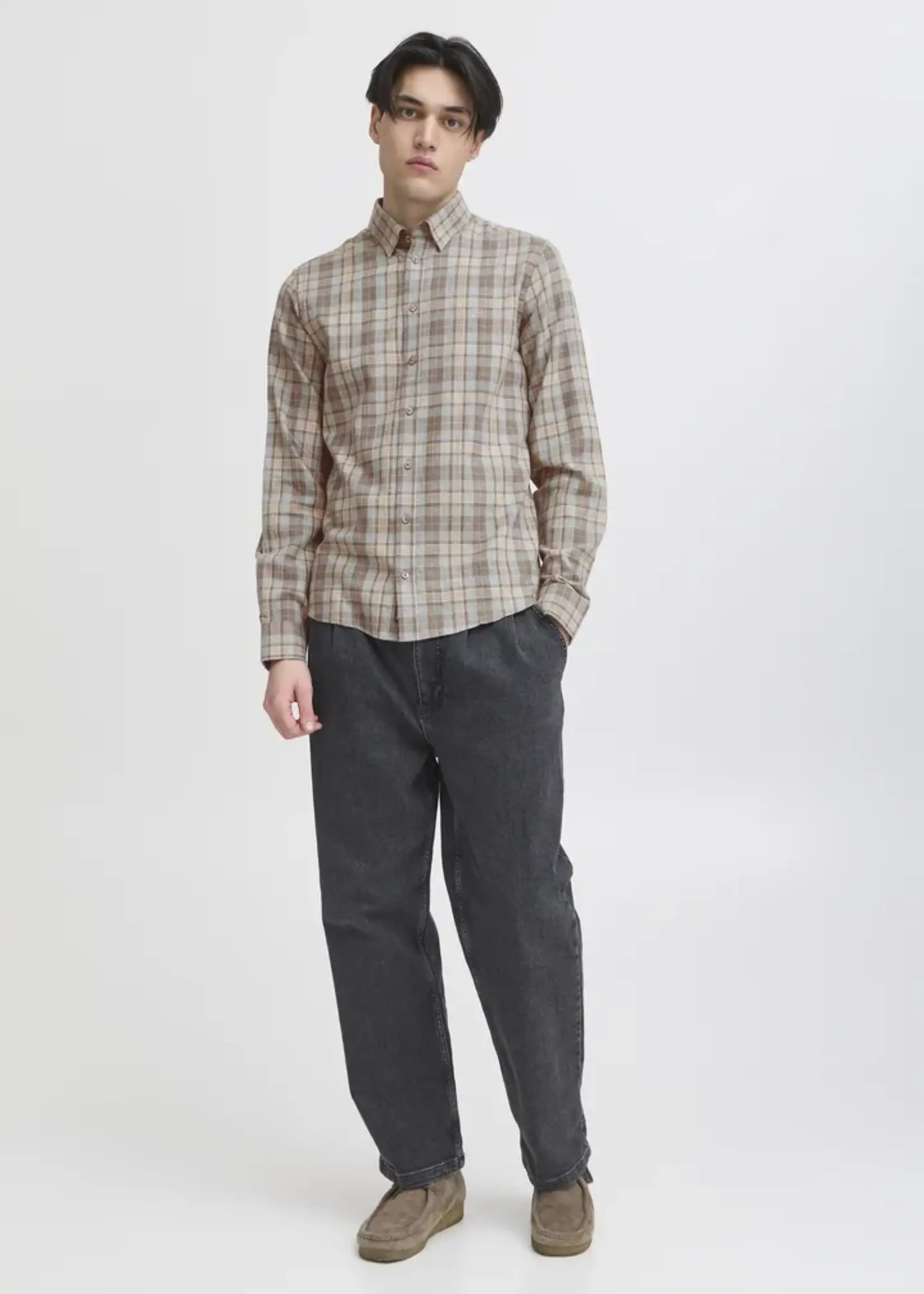 Casual Friday Casual Friday Chemise Brossée CFAnton - Black Olive