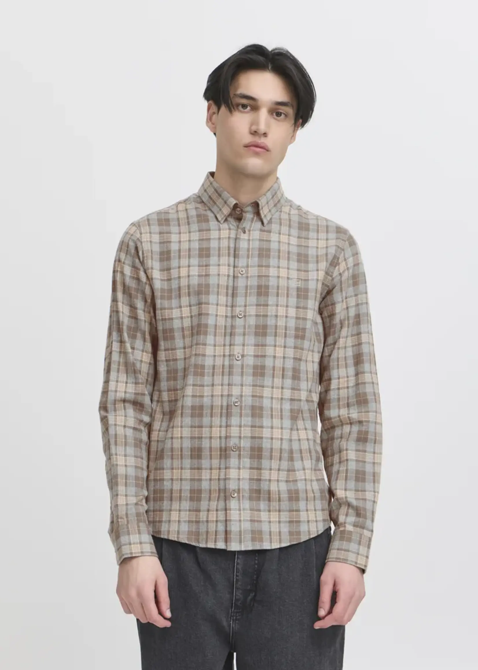 Casual Friday Casual Friday Chemise Brossée CFAnton - Black Olive