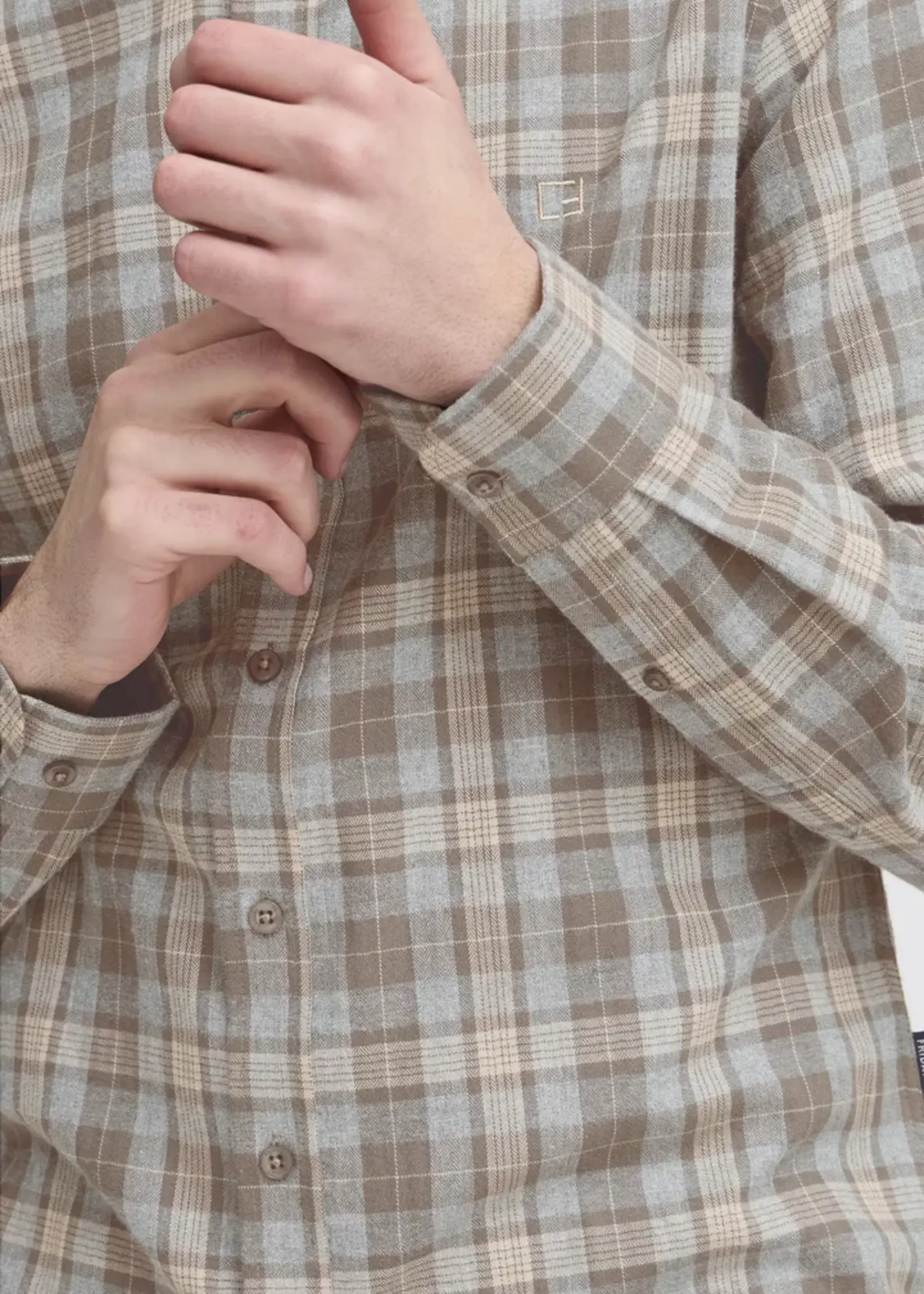 Casual Friday Casual Friday CFAnton Brushed Shirt - Black Olive