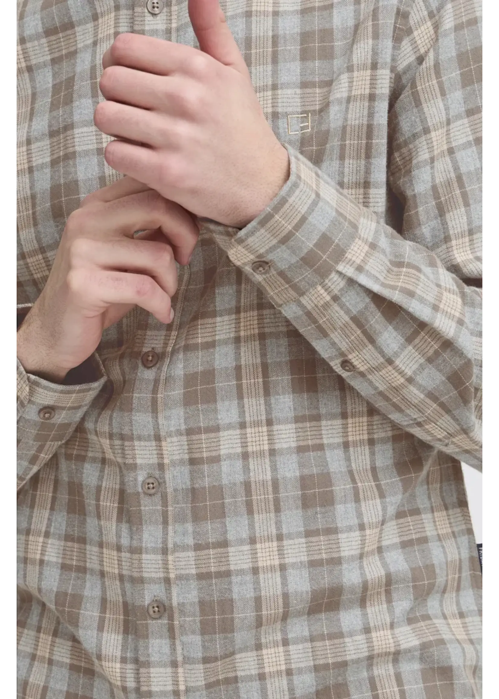 Casual Friday Casual Friday Chemise Brossée CFAnton - Black Olive