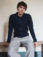 Casual Friday Casual Friday Cardigan Torsadé CFToke - Dark Navy