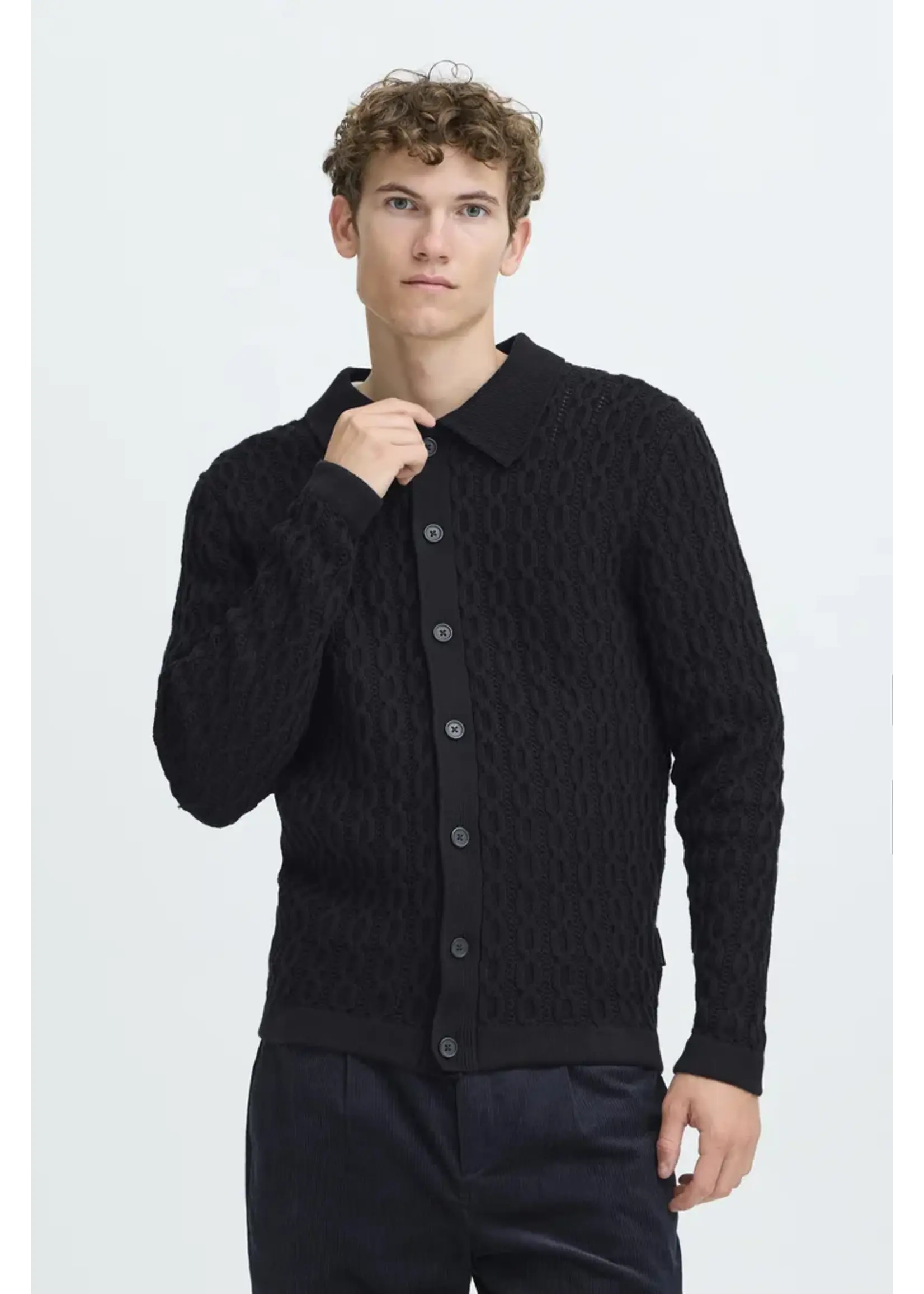 Casual Friday Casual Friday CFToke Cable Cardigan - Dark Navy
