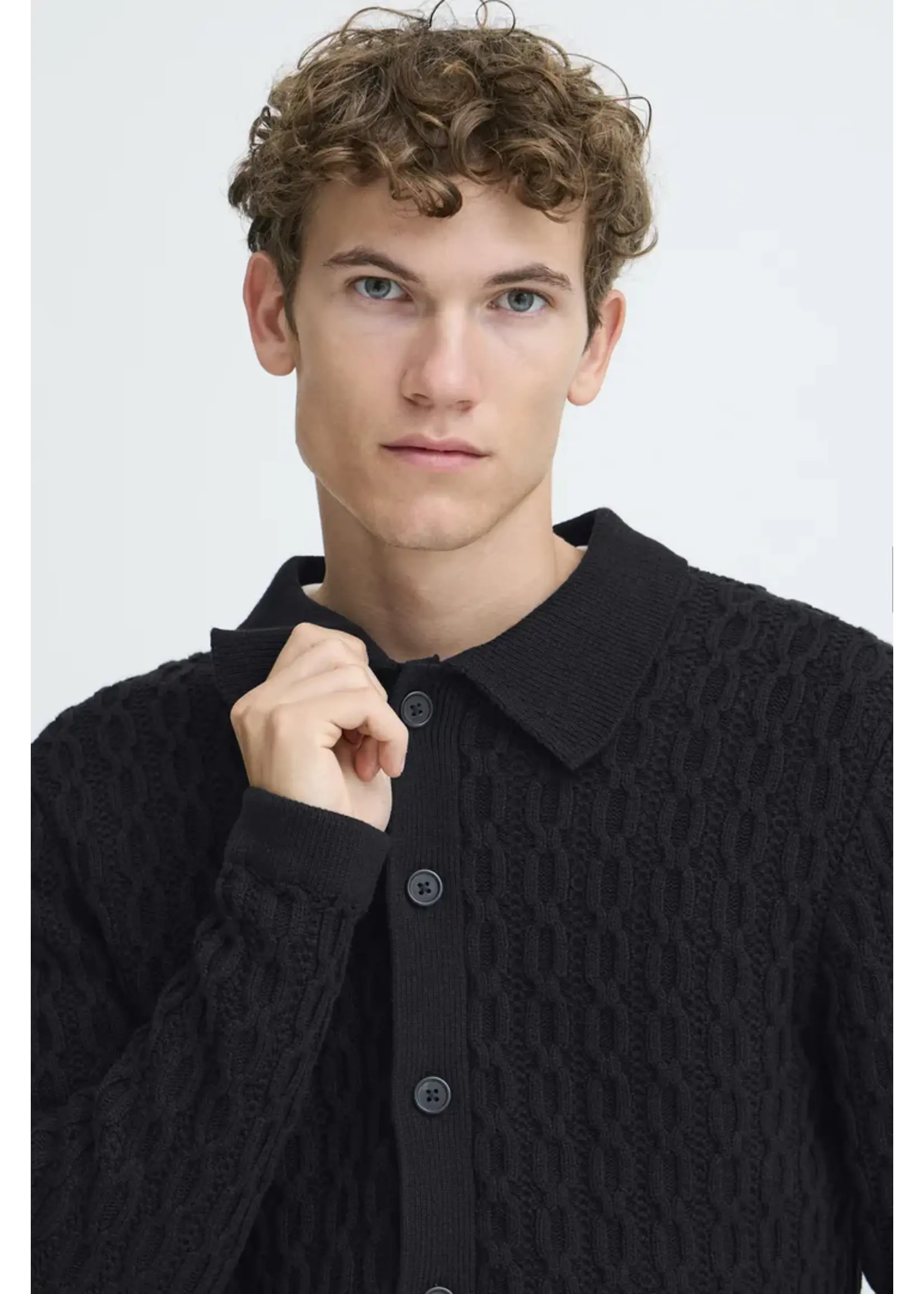 Casual Friday Casual Friday CFToke Cable Cardigan - Dark Navy