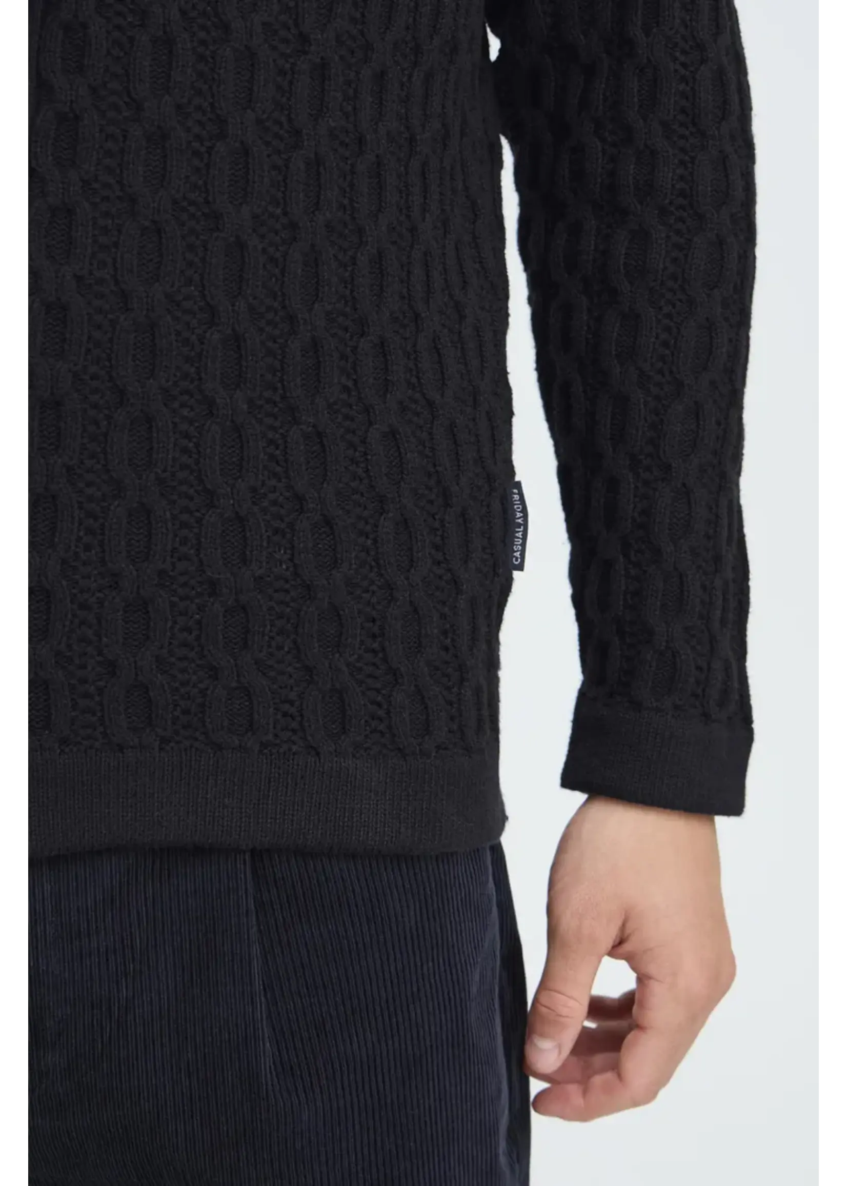 Casual Friday Casual Friday Cardigan Torsadé CFToke - Dark Navy