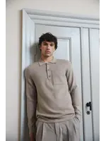 Casual Friday Casual Friday Pull Polo Tricoté CFIngmar - Roasted Cashew