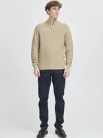 Casual Friday Casual Friday Tricot Structuré Demi-Zip CFVisti - Roasted Cashew