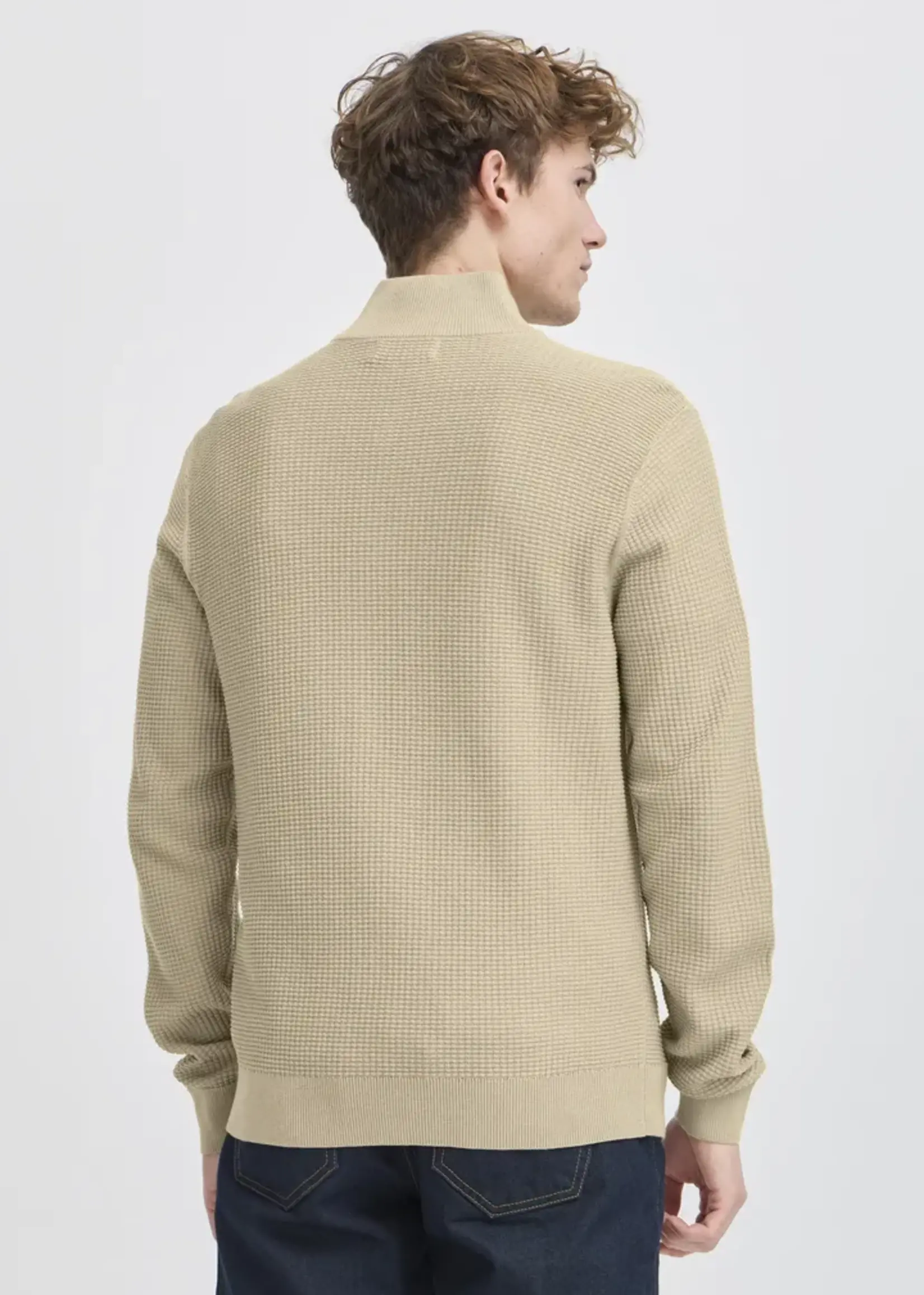 Casual Friday Casual Friday CFVisti Structured Halfzip Knit - Roasted Cashew