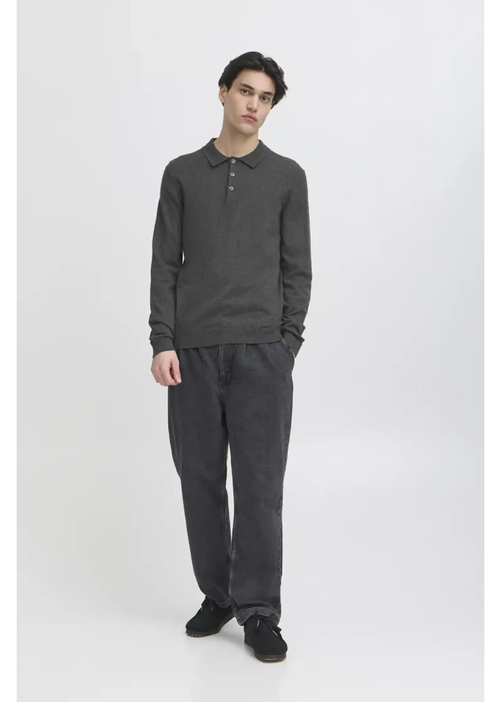 Casual Friday Casual Friday Polo En Tricot CFFrode - Dark Grey