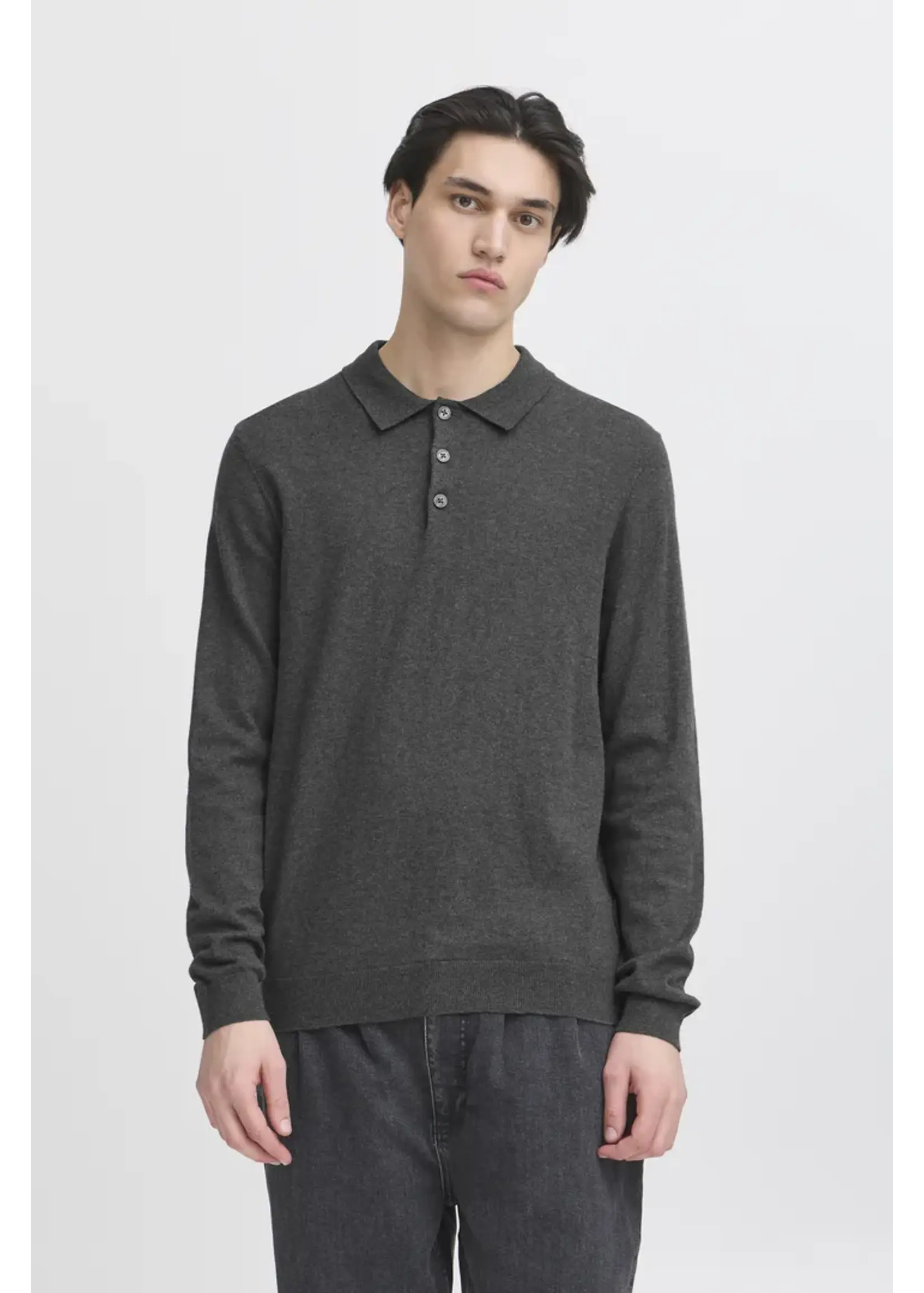 Casual Friday Casual Friday Polo En Tricot CFFrode - Dark Grey