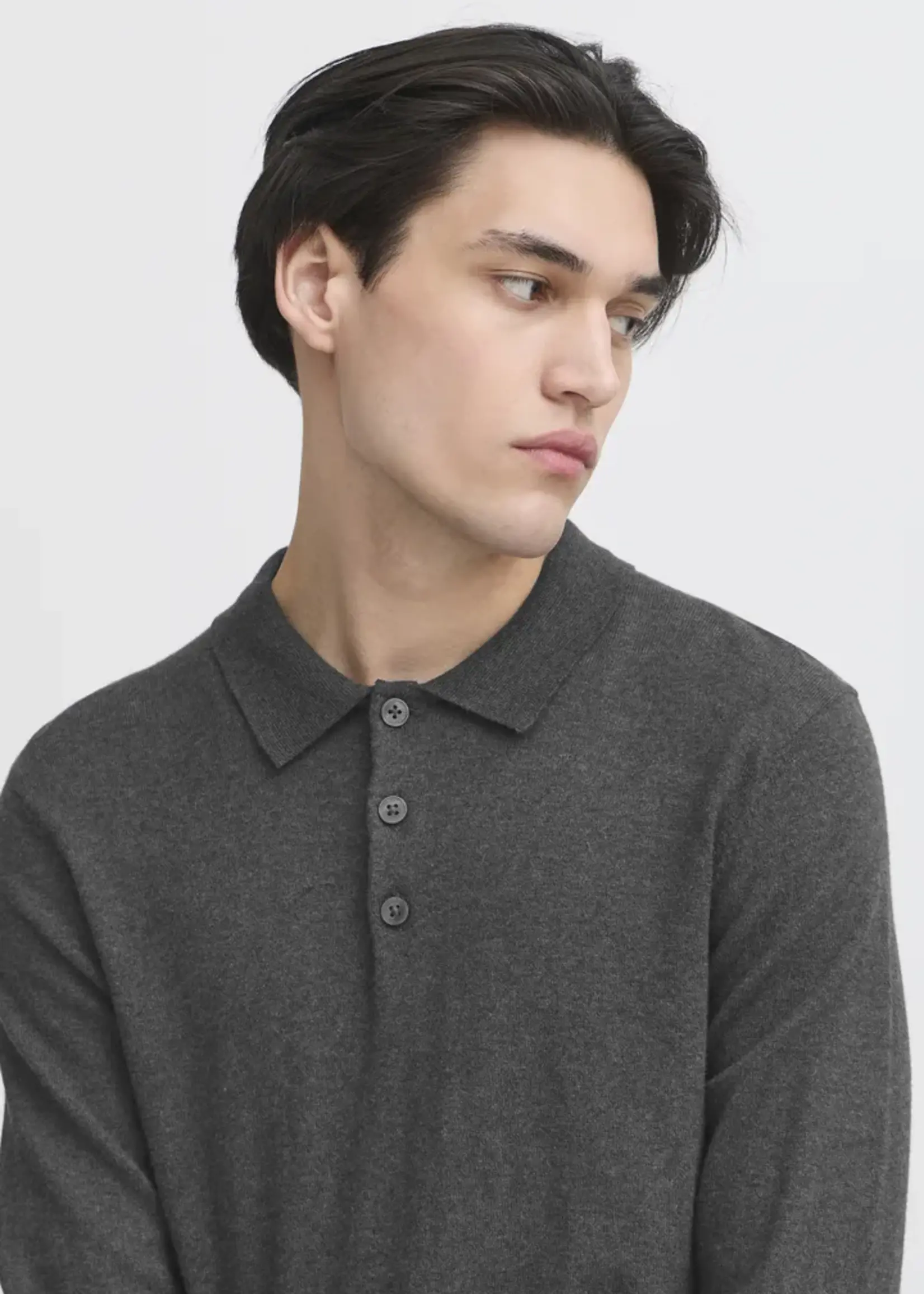 Casual Friday Casual Friday Polo En Tricot CFFrode - Dark Grey