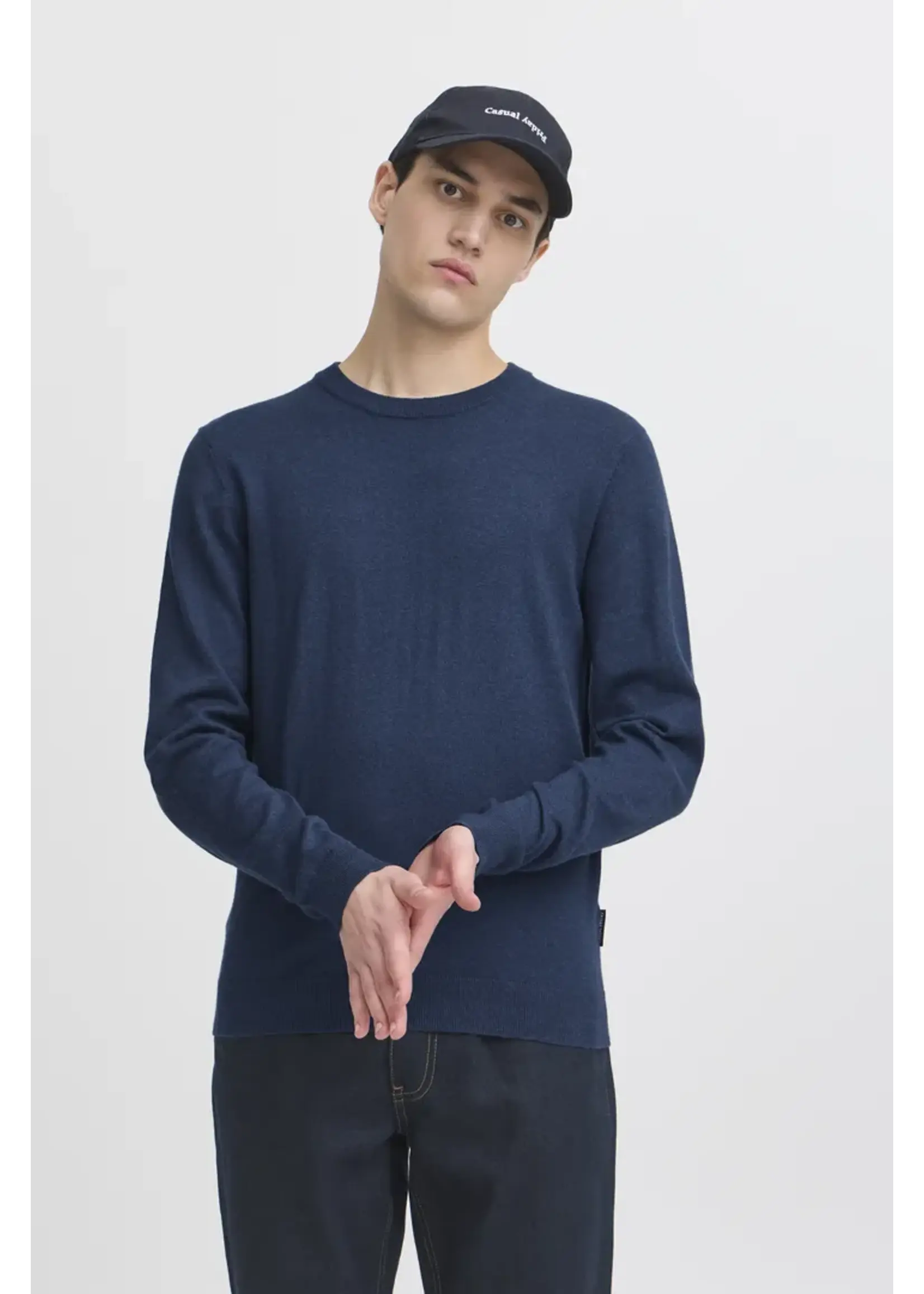 Casual Friday Casual Friday CFHaldan Crewneck Knit - Medieval Blue
