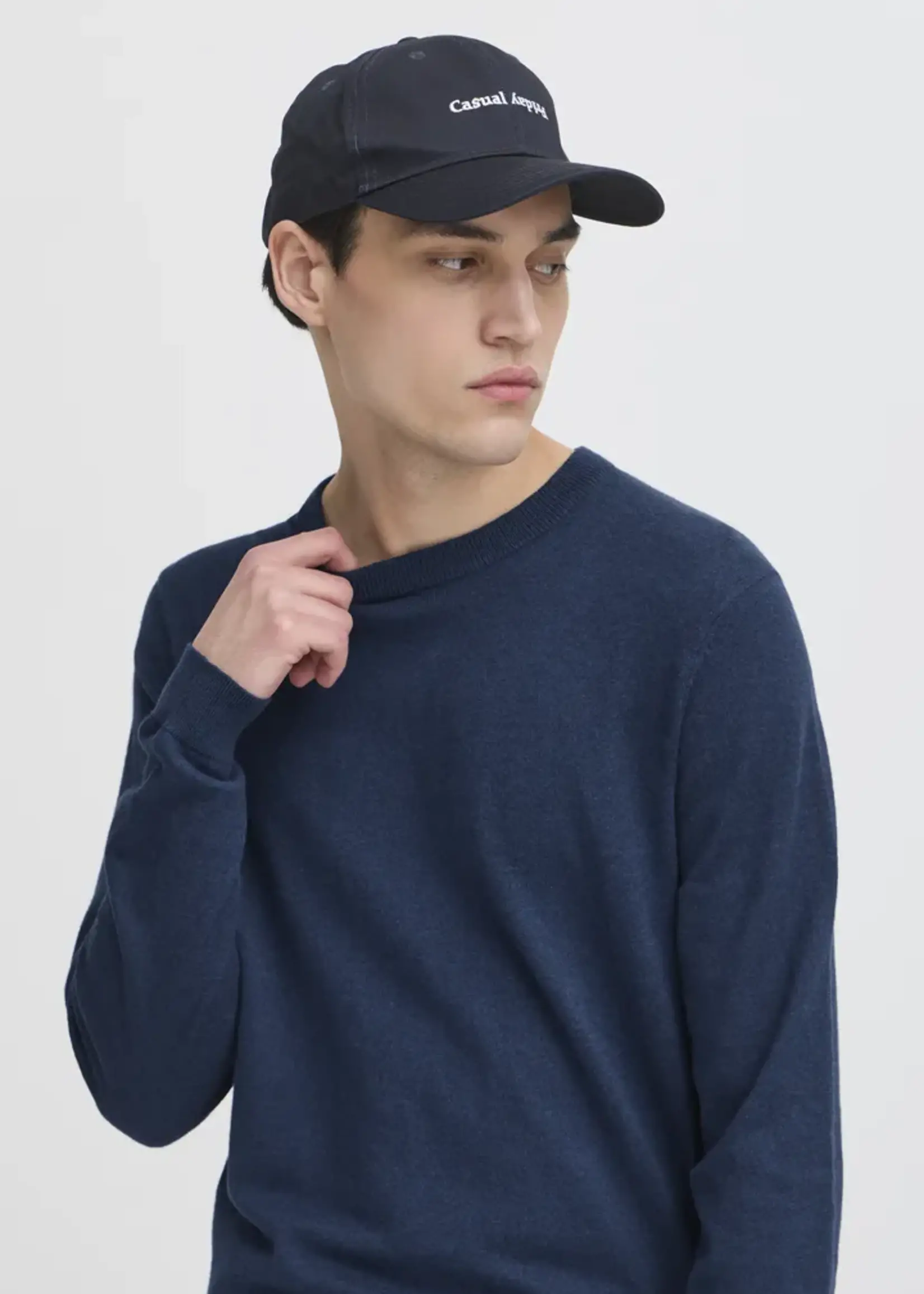 Casual Friday Casual Friday CFHaldan Crewneck Knit - Medieval Blue