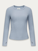 Kuwalla Kuwalla Manches Longues Côtelées En Peluche - Frosty Blue