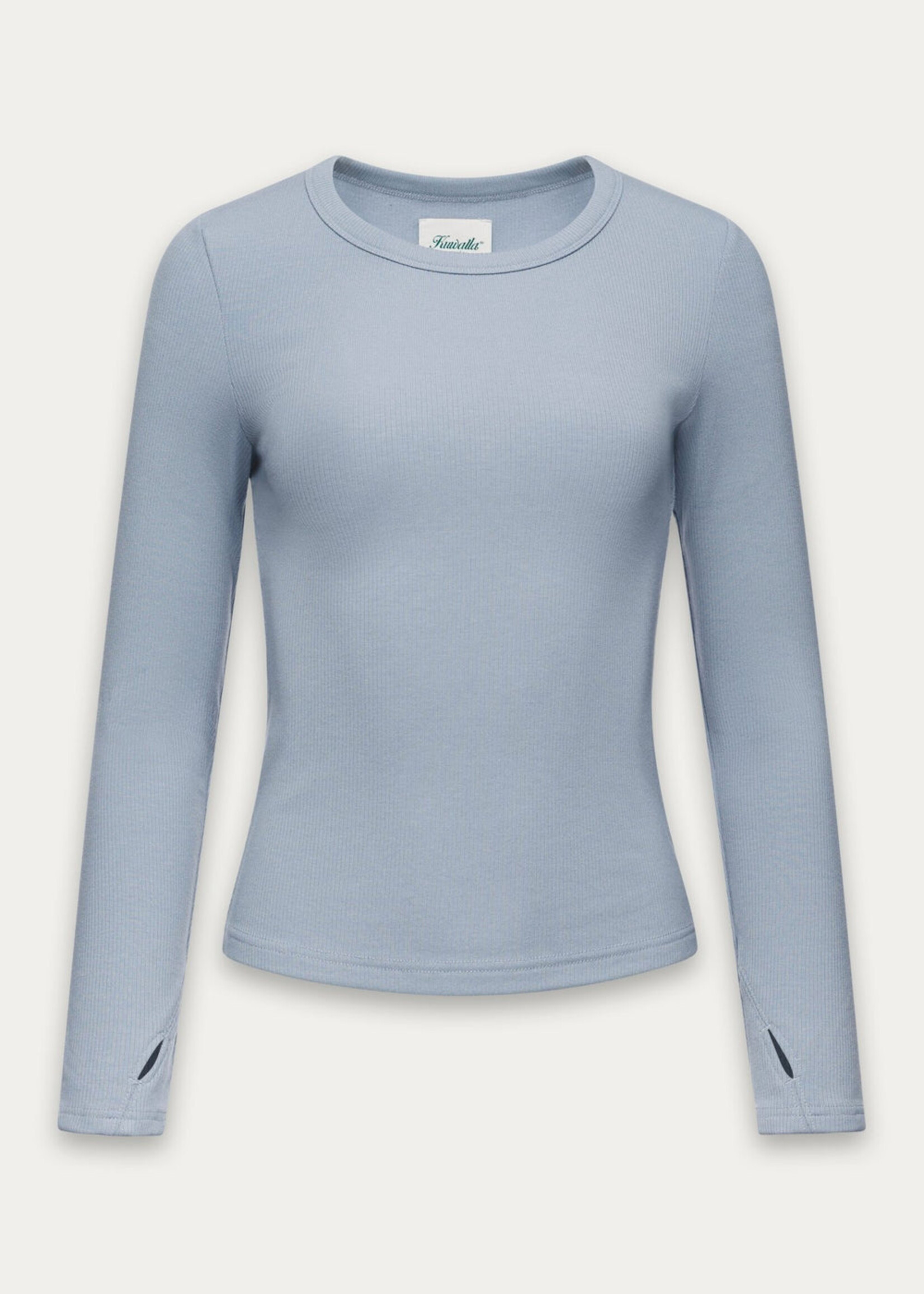 Kuwalla Kuwalla Plush Rib Long Sleeve - Frosty Blue