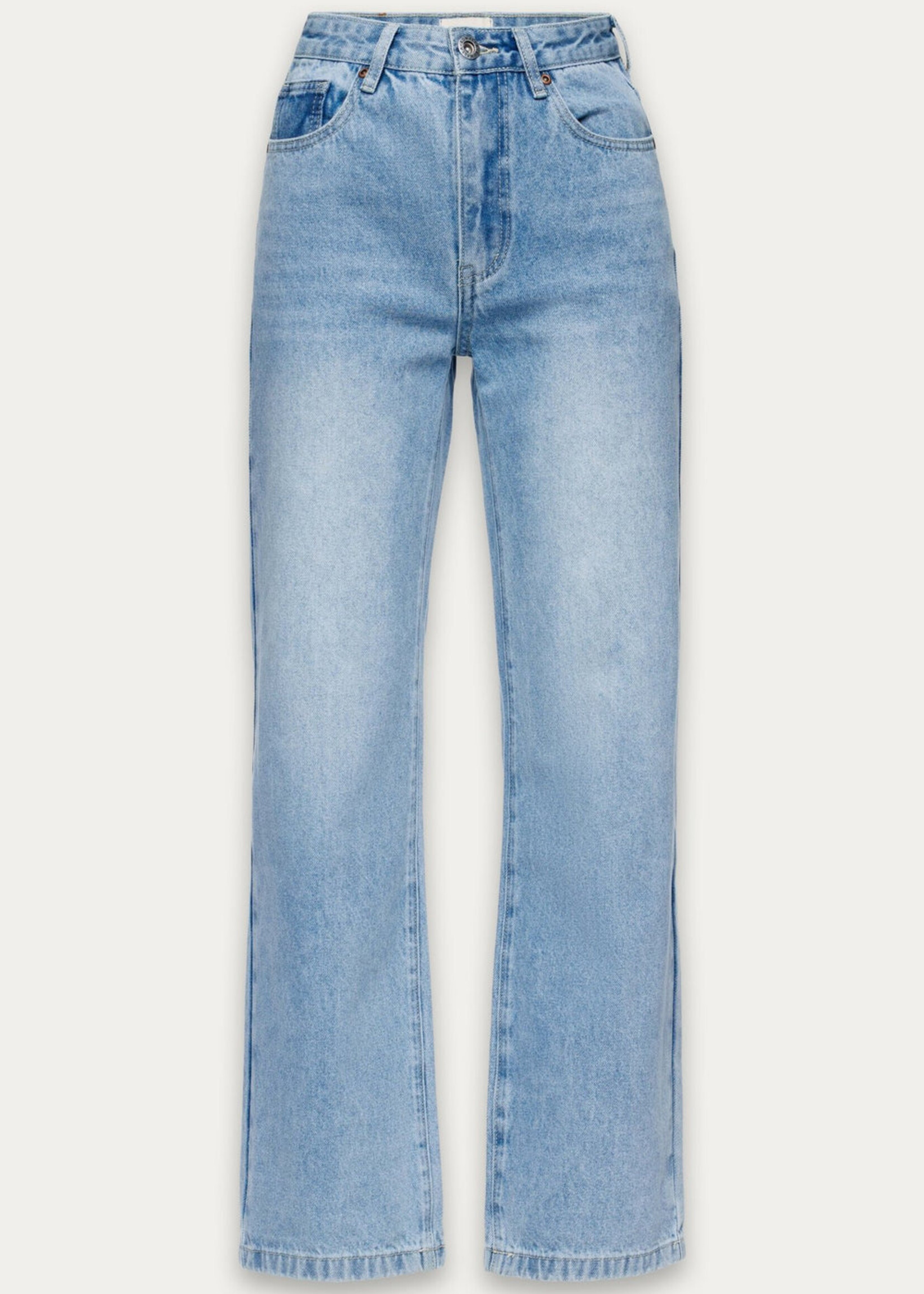 Kuwalla Kuwalla Blair Mid-Rise Classic Jeans - Mid Blue