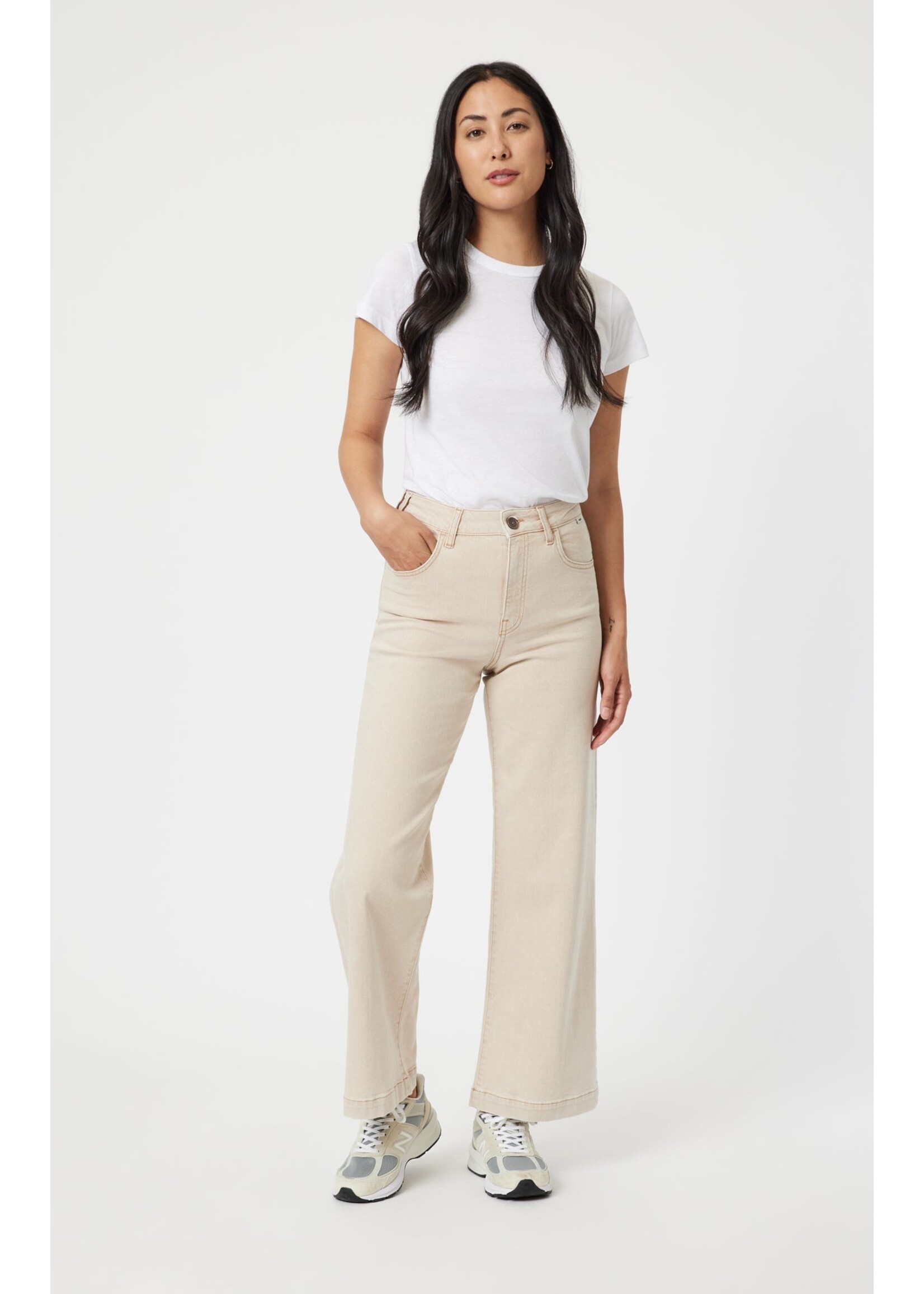 Mavi Mavi Paloma Wide Leg Jeans - Beige