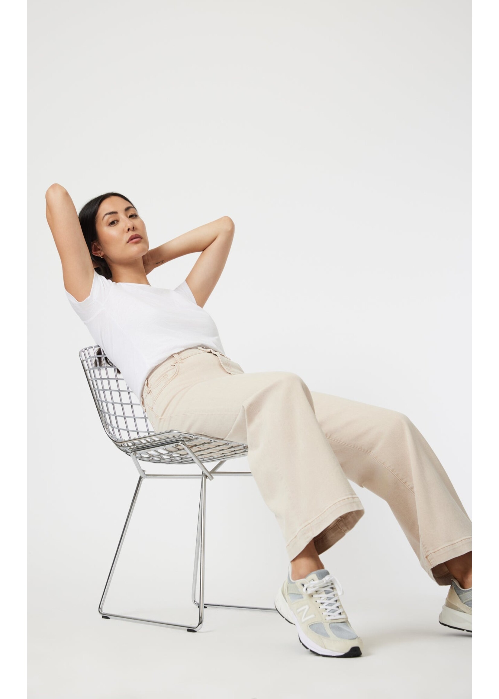 Mavi Mavi Paloma Wide Leg Jeans - Beige