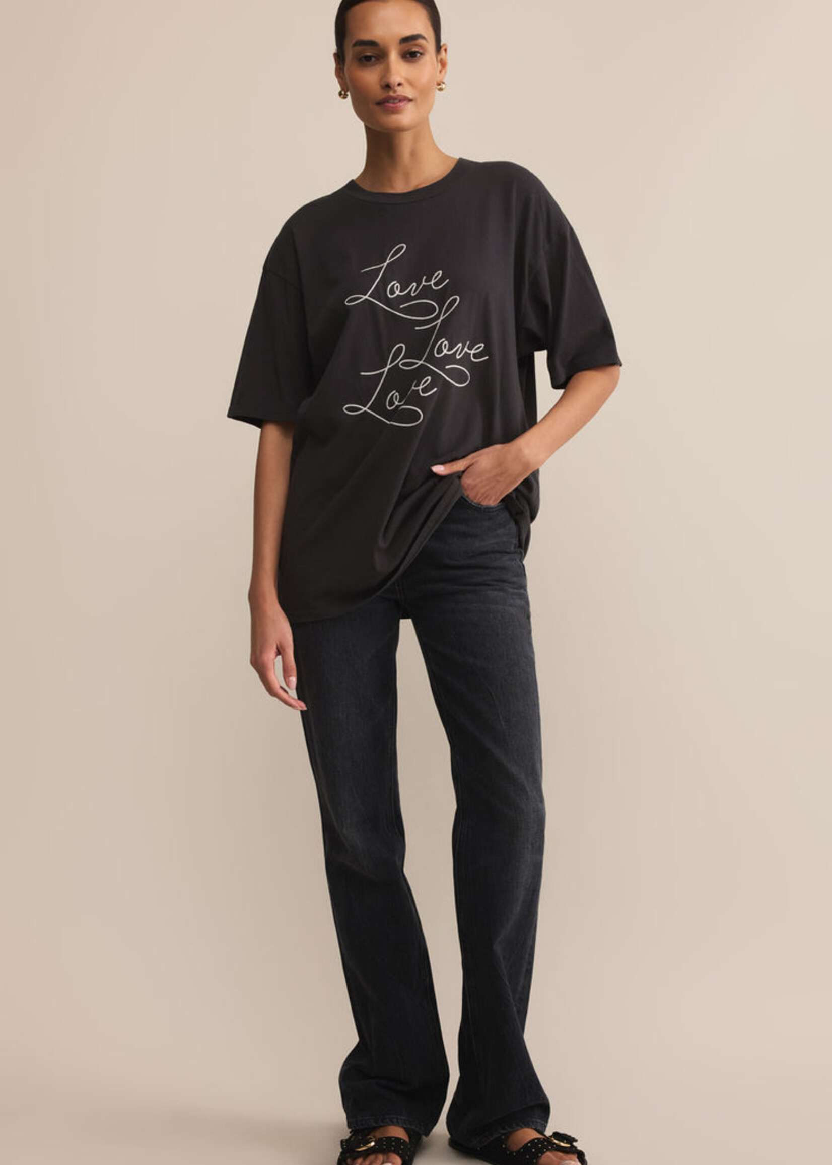 Z-Supply Z-Supply All The Love City Tee - Black Sand